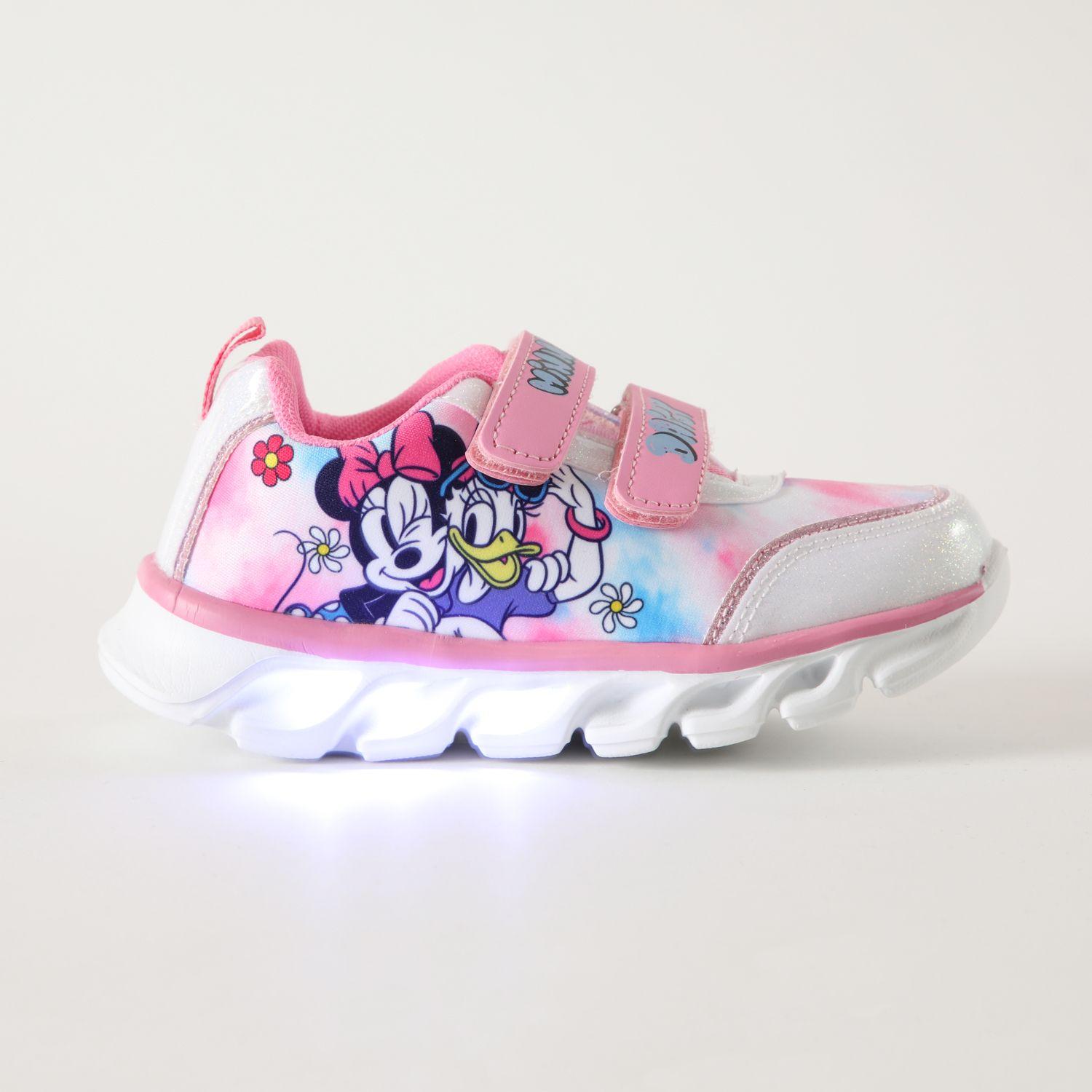 Zapatilla Con Luces Niña Colores Minnie Rosado Disney-0