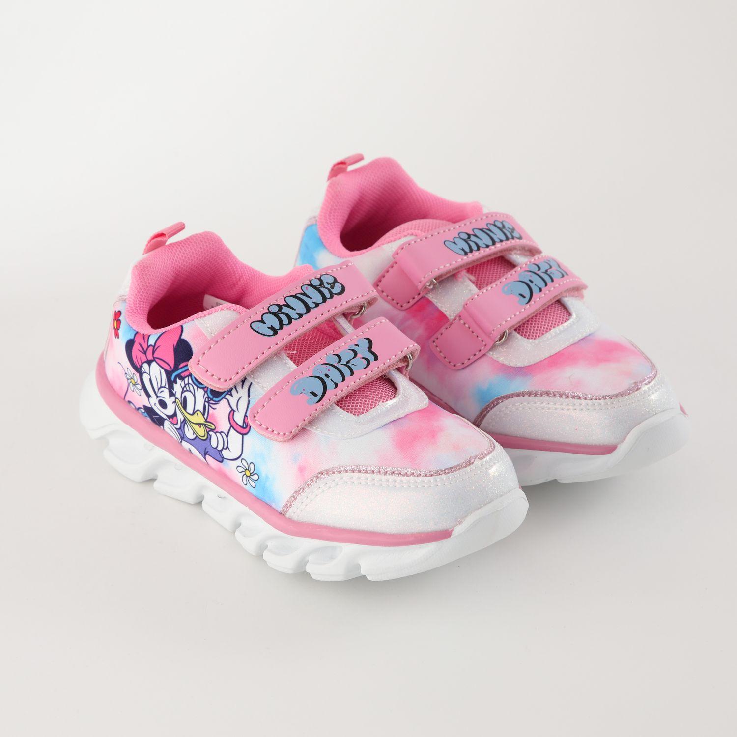 Zapatilla Con Luces Niña Colores Minnie Rosado Disney-1