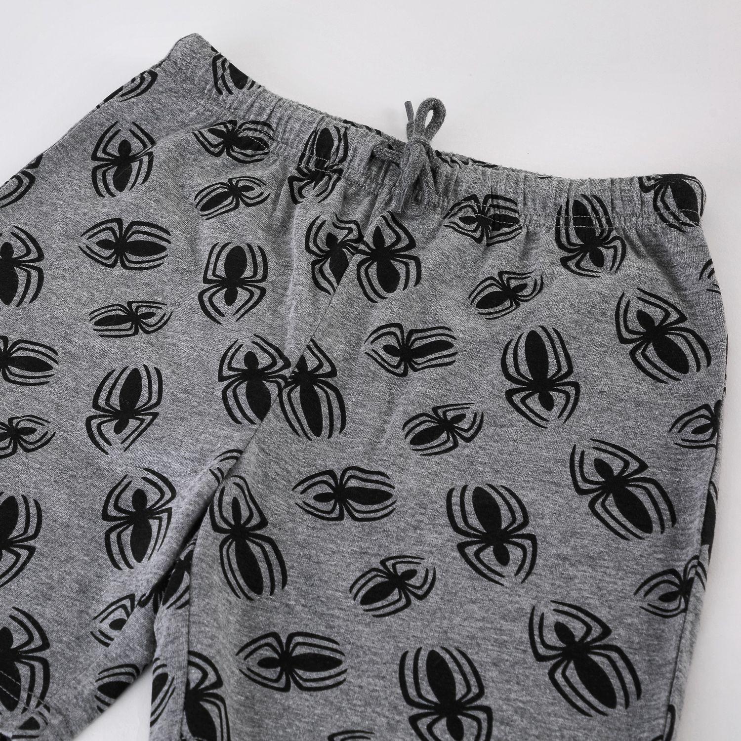 Pijama Manga Corta Niño Spiderman Marvel Arañas Gris-3