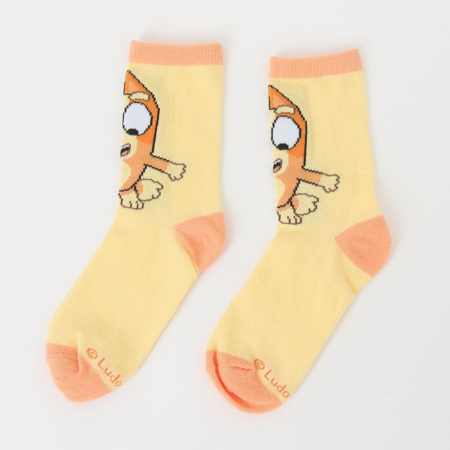 Bipack Calcetines Niña Bailando Celeste Bingo & Bluey-1