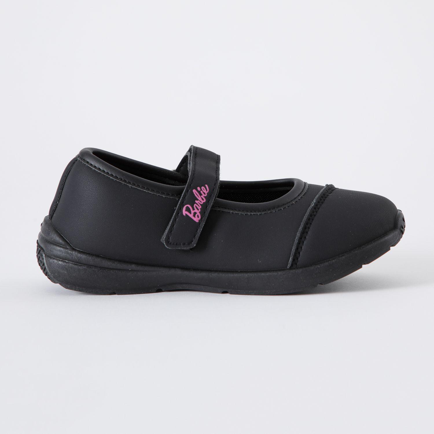 Zapatillas Escolar Niña Letters Negro Barbie-1