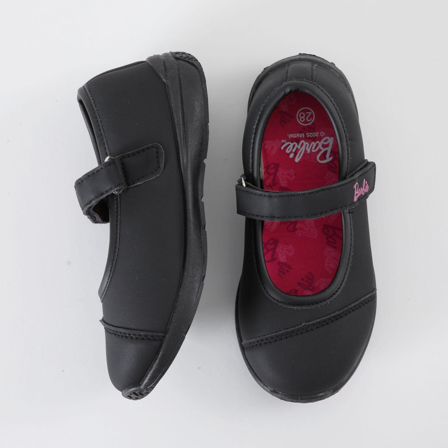 Zapatillas Escolar Niña Letters Negro Barbie-2