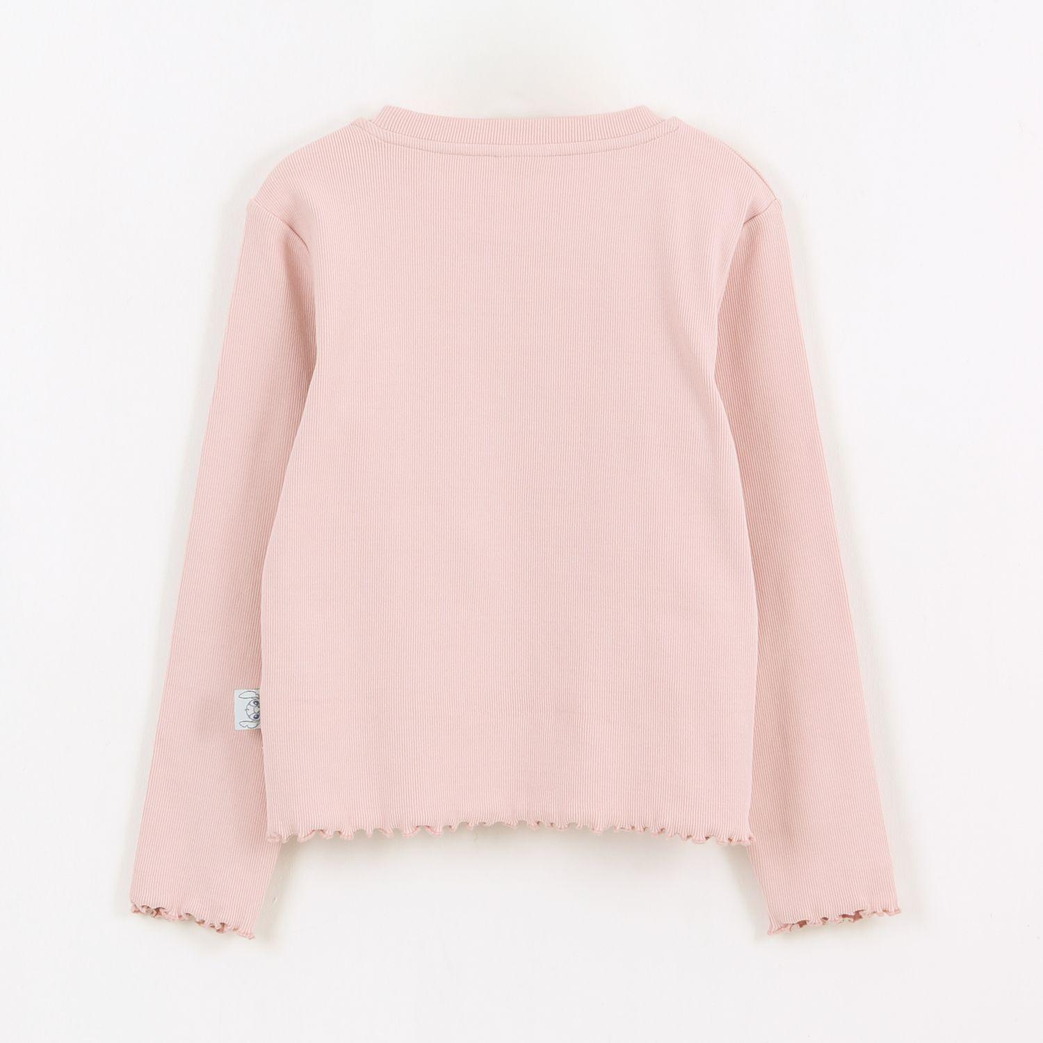 Polera Manga Larga Niña Lilo & Stitch Rosado Disney-1