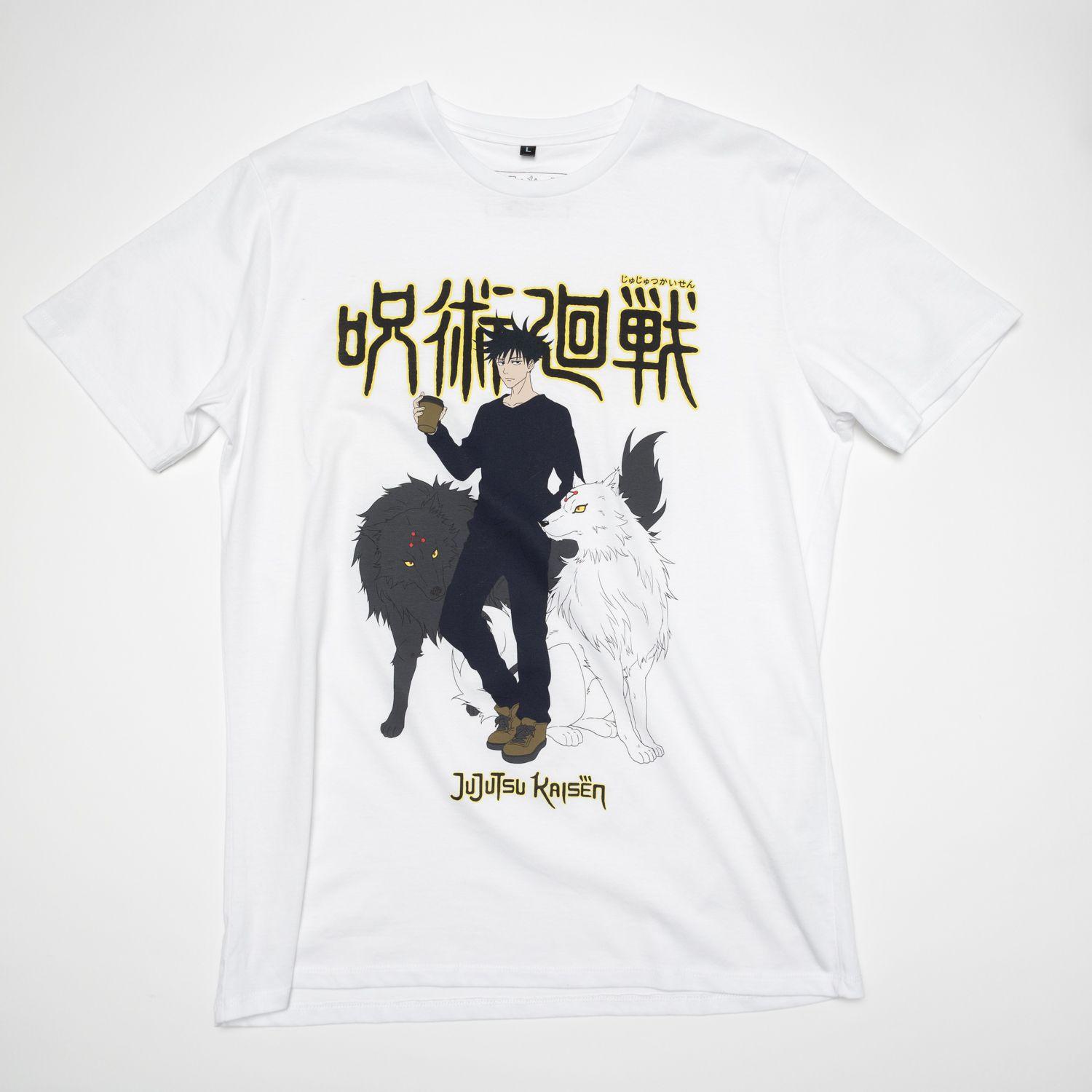 Polera Hombre  Jujutsu Kaisen  Wolf Blanco-0