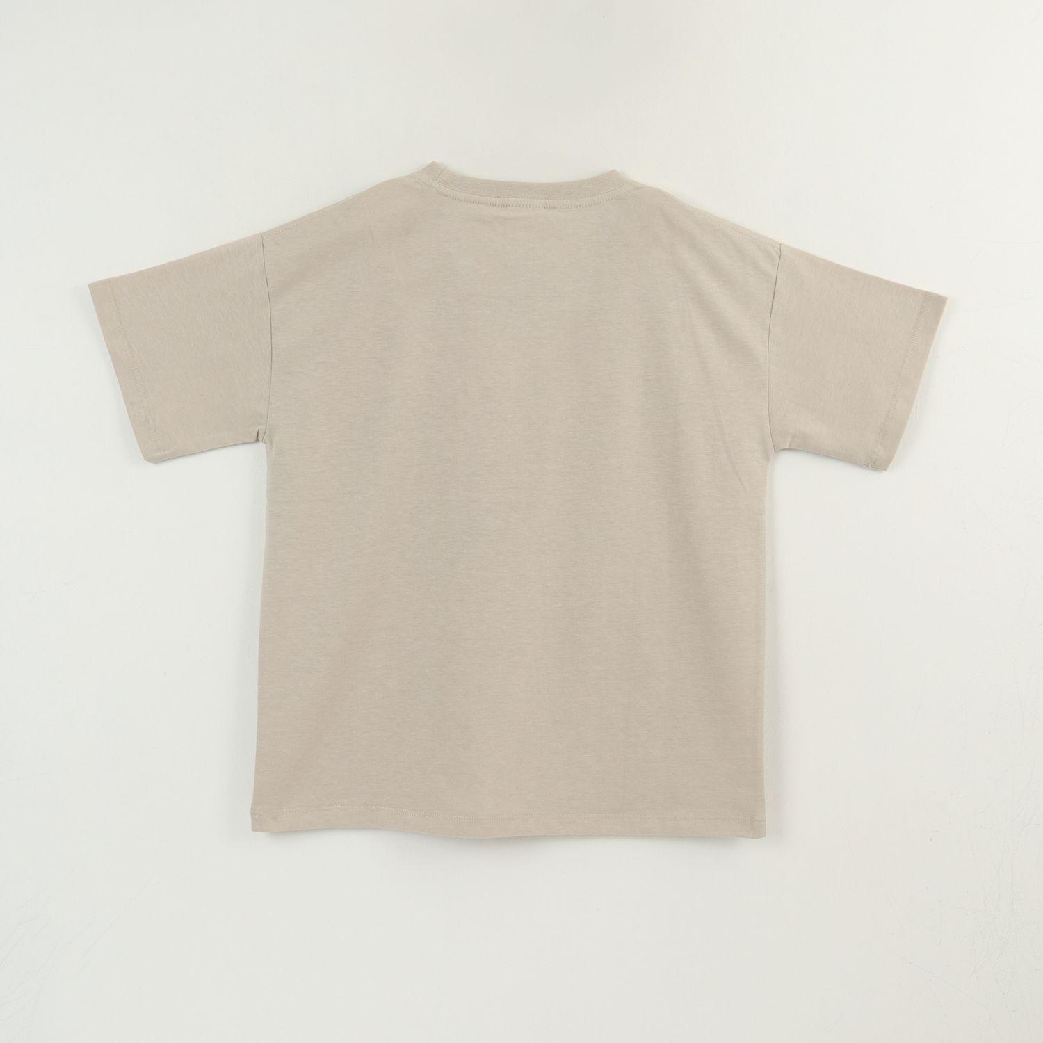 Polera Manga Corta Niño Beige Avengers Marvel-1