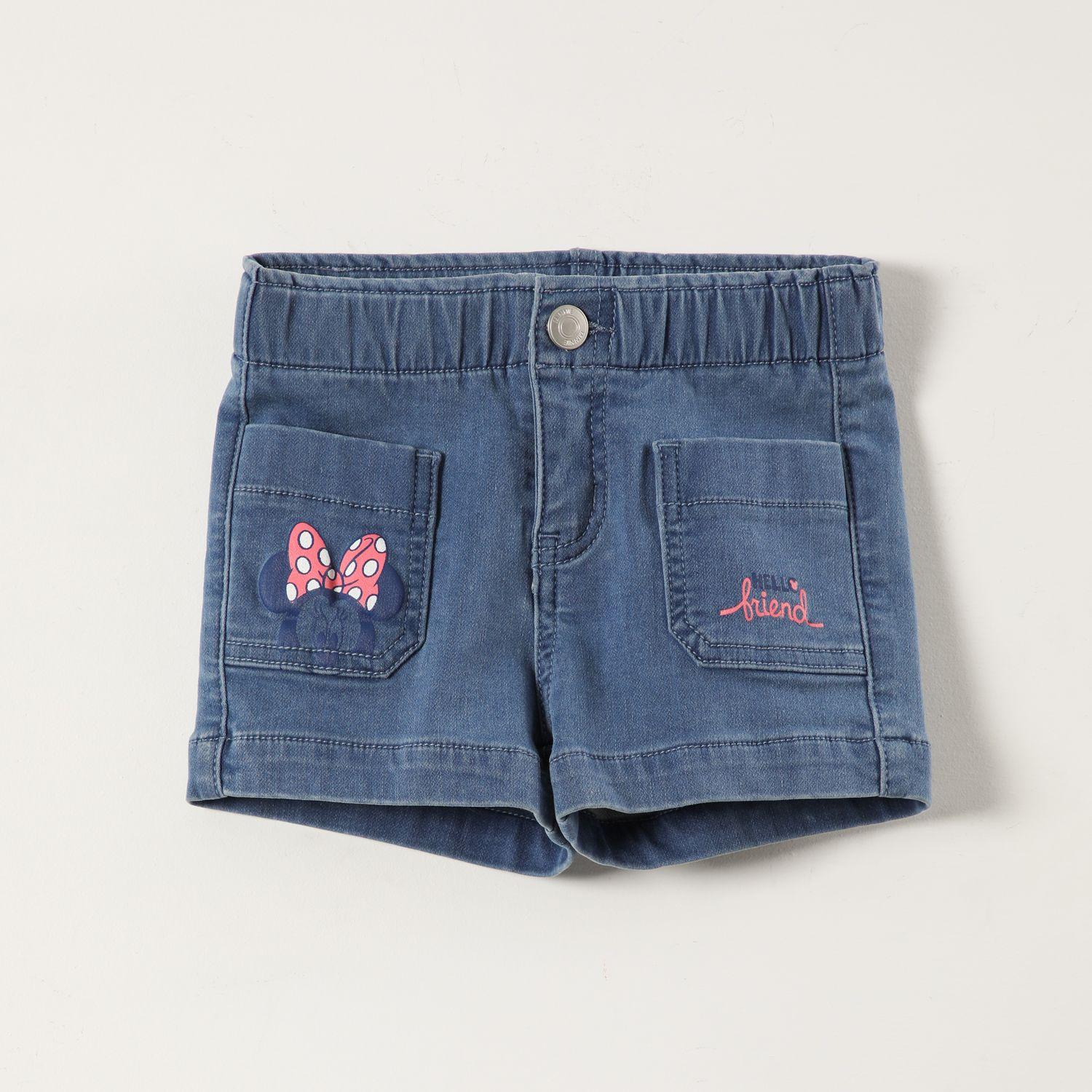 Short Niña Bolsillo Minnie Denim Disney-0