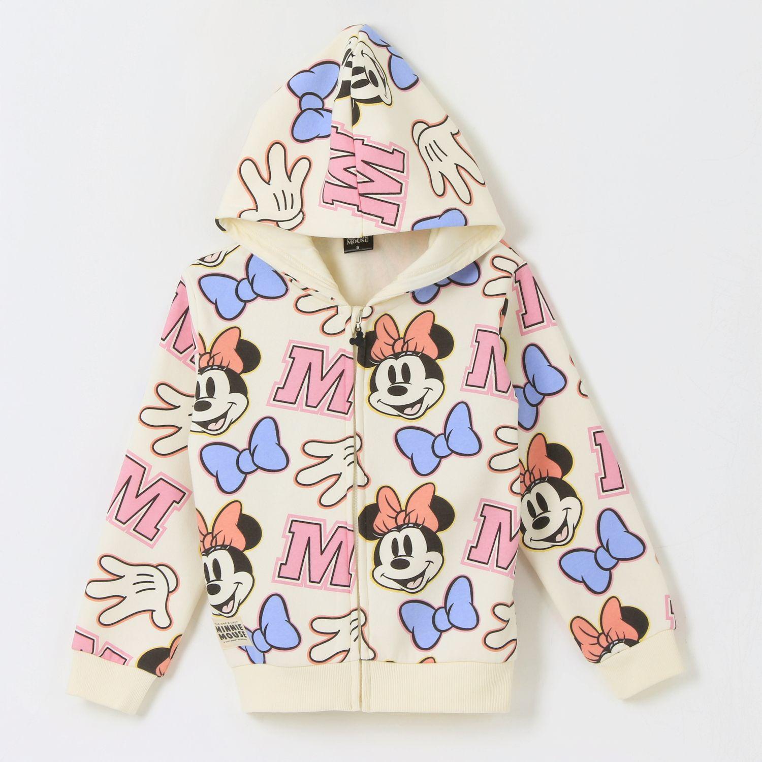 Polerón con Cierre Niña Full Print Iconos Minnie Disney-0