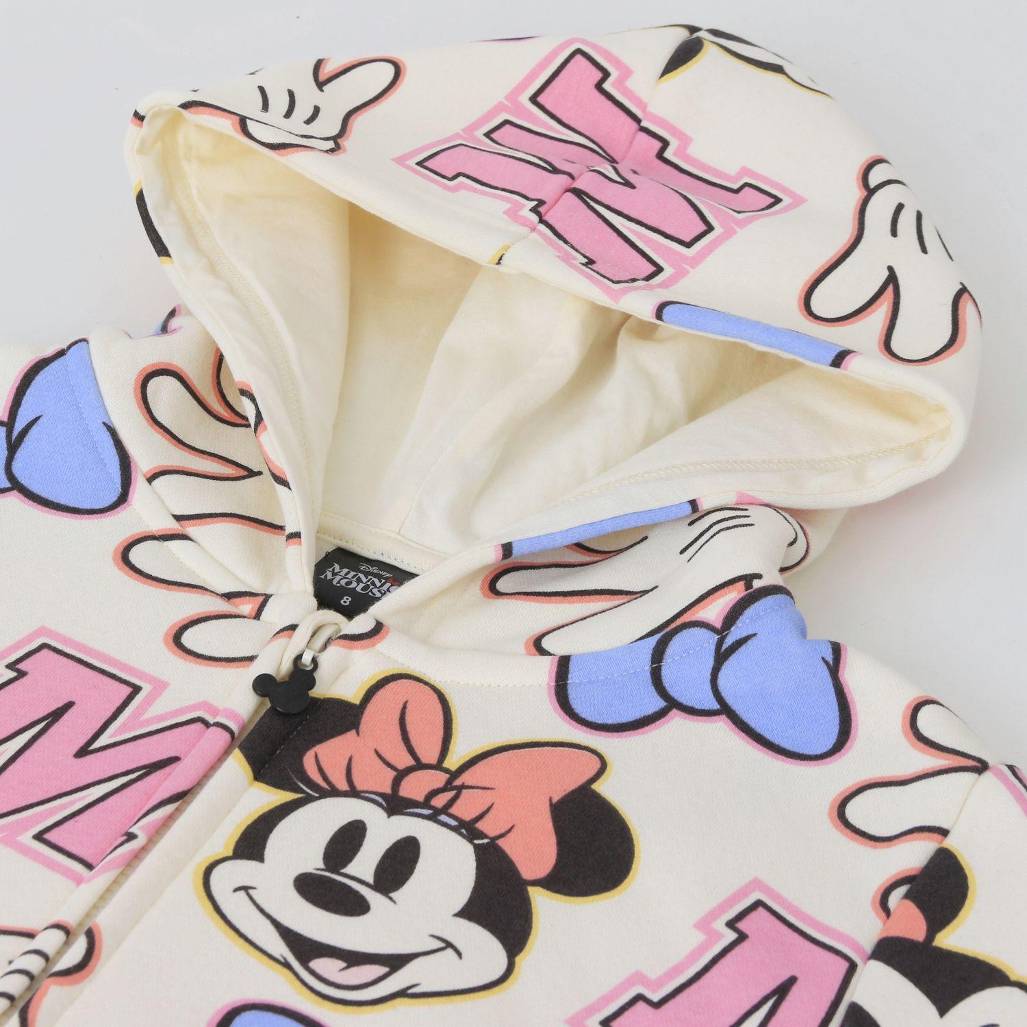 Polerón con Cierre Niña Full Print Iconos Minnie Disney-2