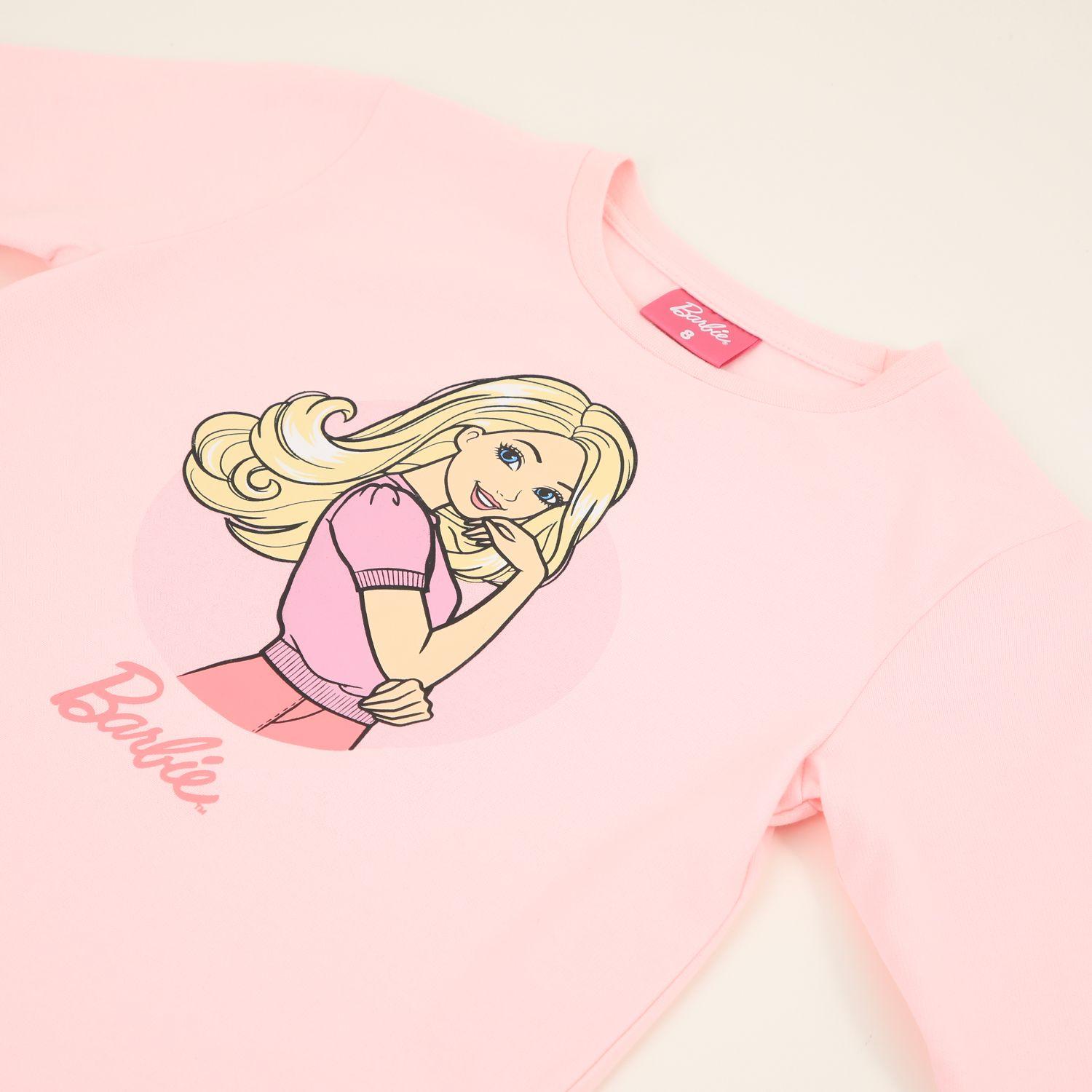 Pijama Manga Larga Niña Muñeca Rosado Barbie-2