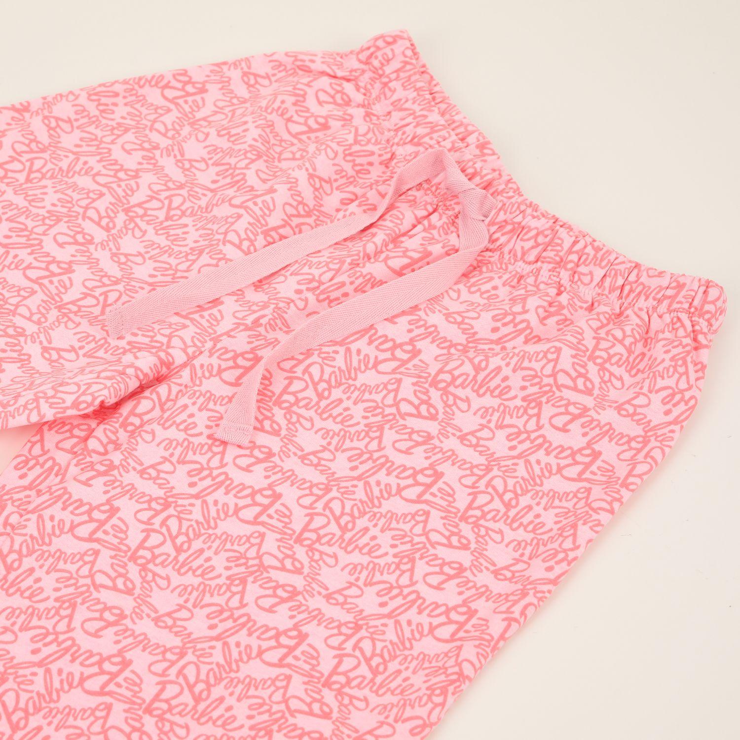 Pijama Manga Larga Niña Muñeca Rosado Barbie-3