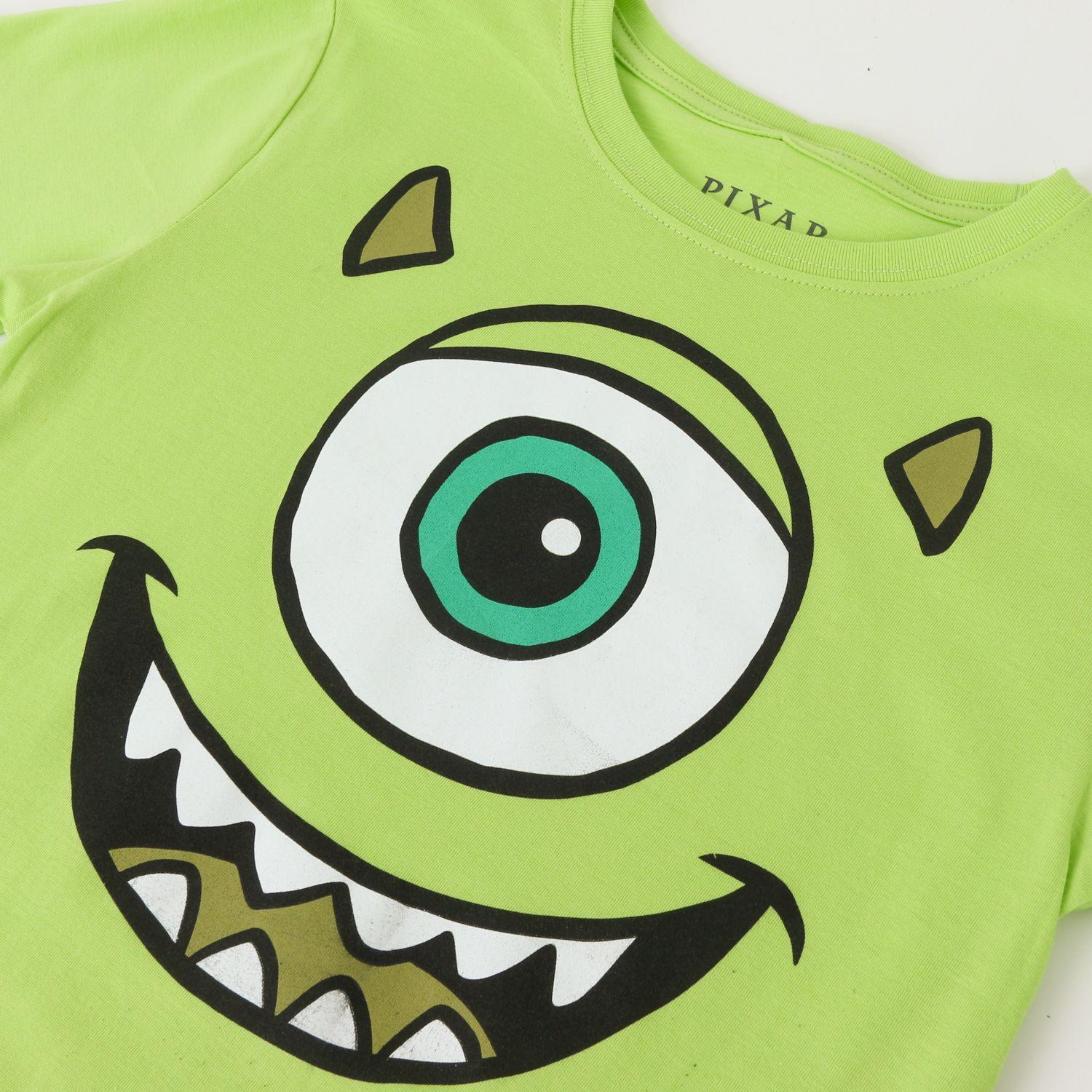 Polera Manga Corta Niño Verde Mike Wazowski Pixar Disney-2