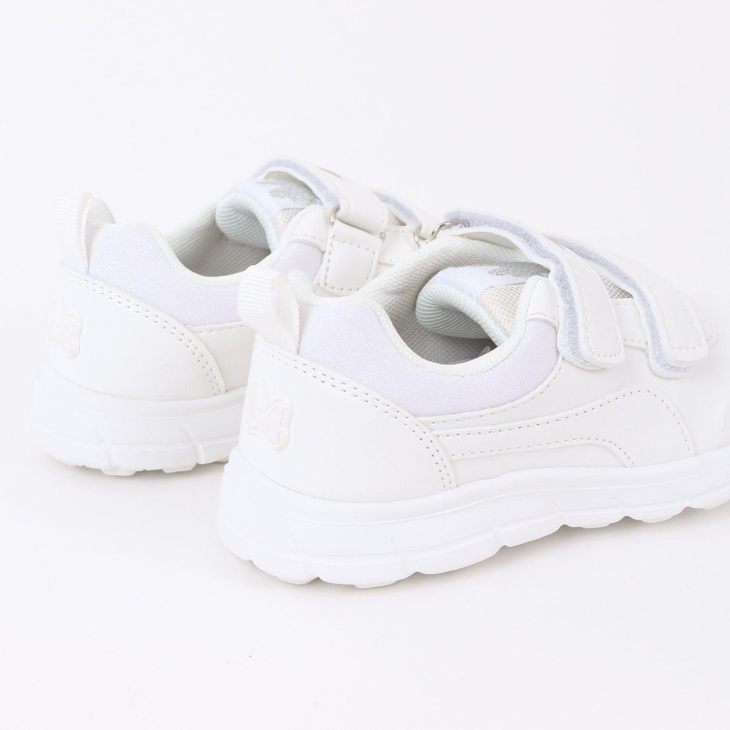 Zapatilla Escolar Niña Velcro Minnie Mouse Blanco Disney-2