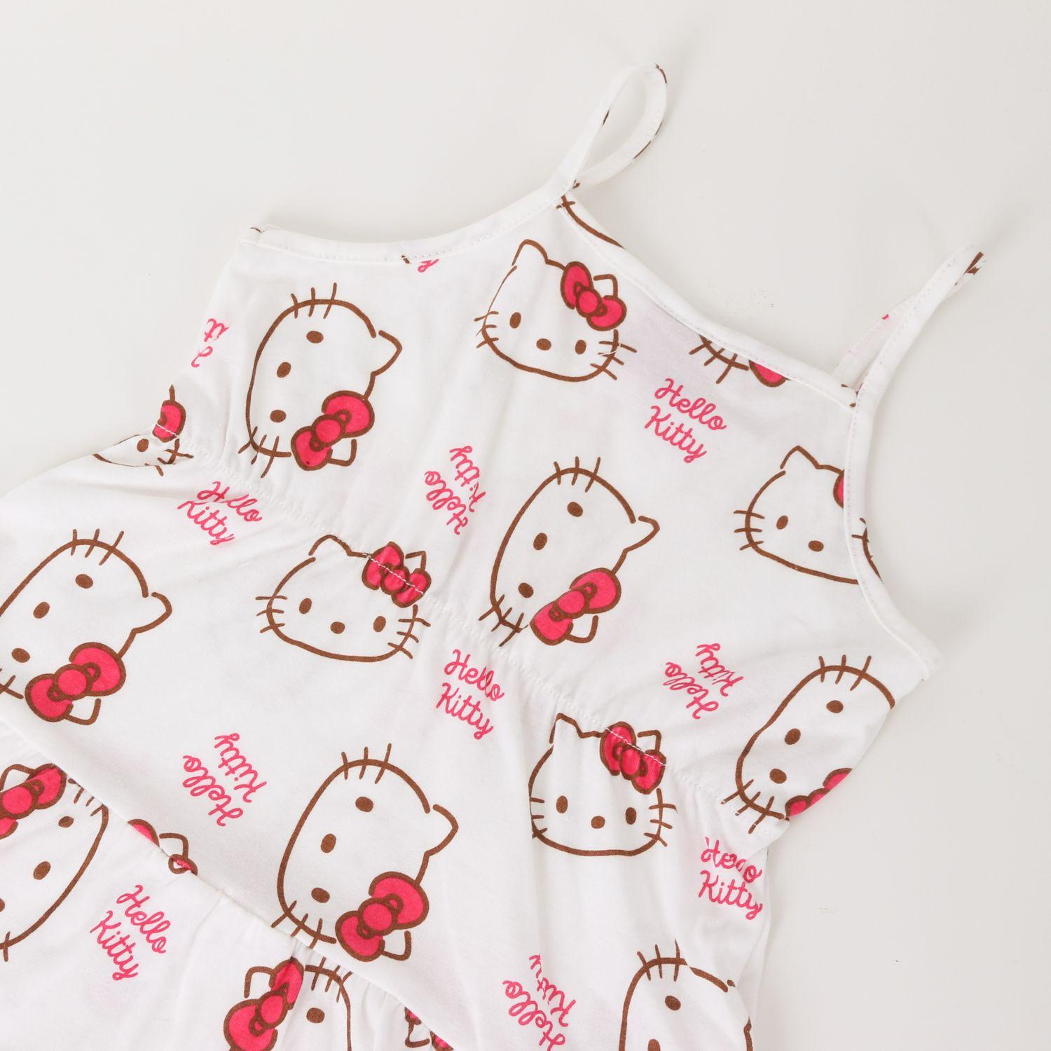 Vestido Niña Blanco Full Print Hello Kitty-2