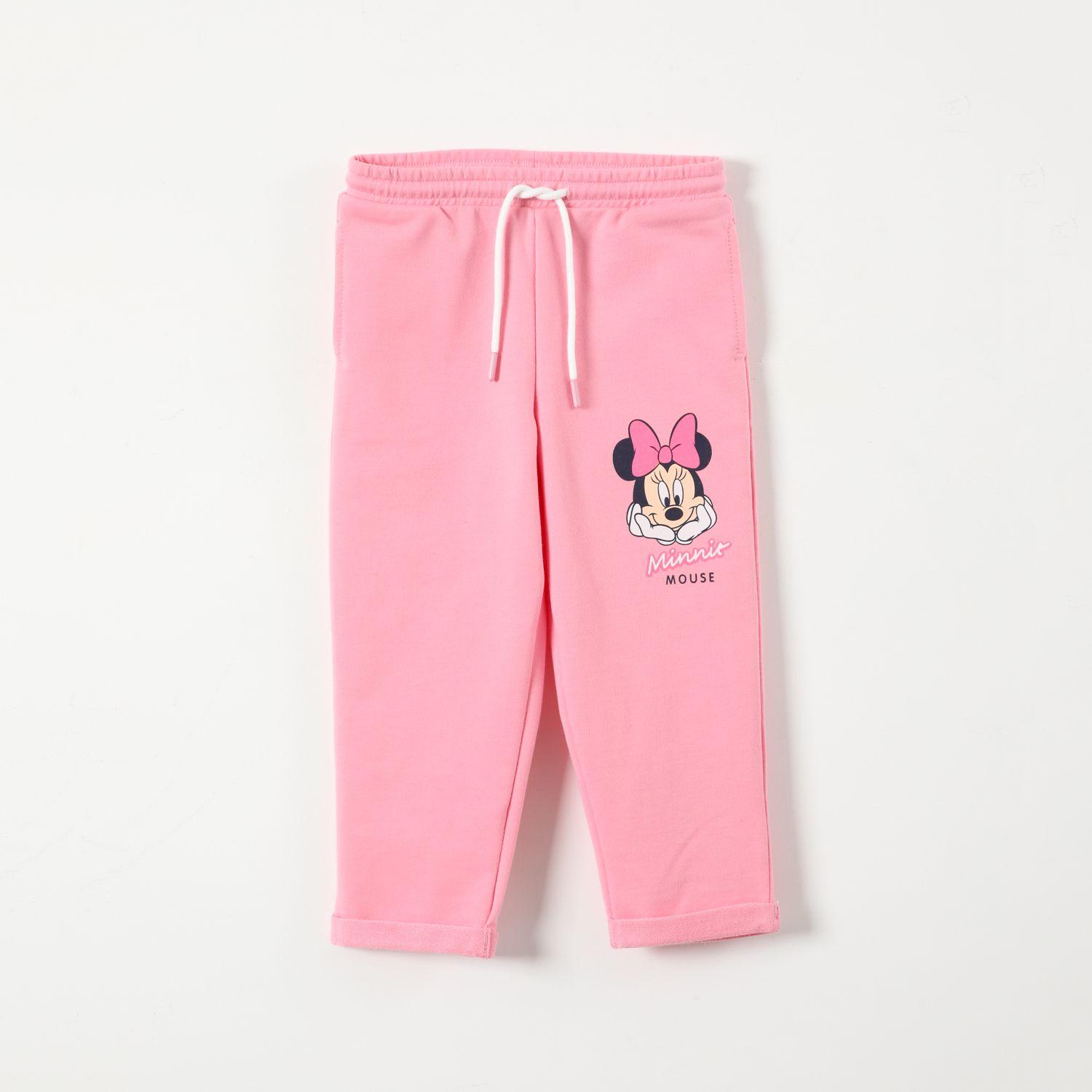 Pantalon de Buzo Niña Minnie Rosado Disney-0
