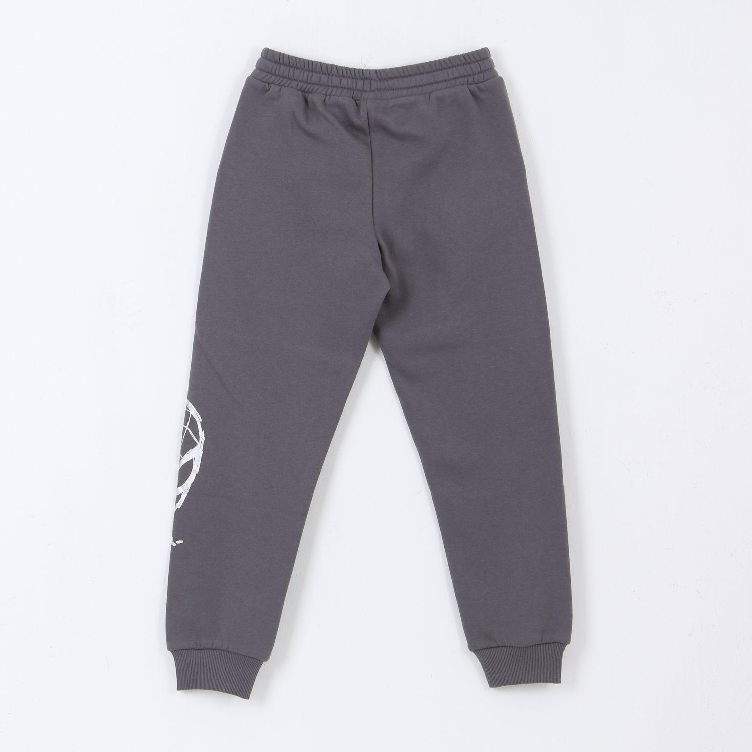 Pantalón de Buzo Lineal Spiderman Gris Marvel-1