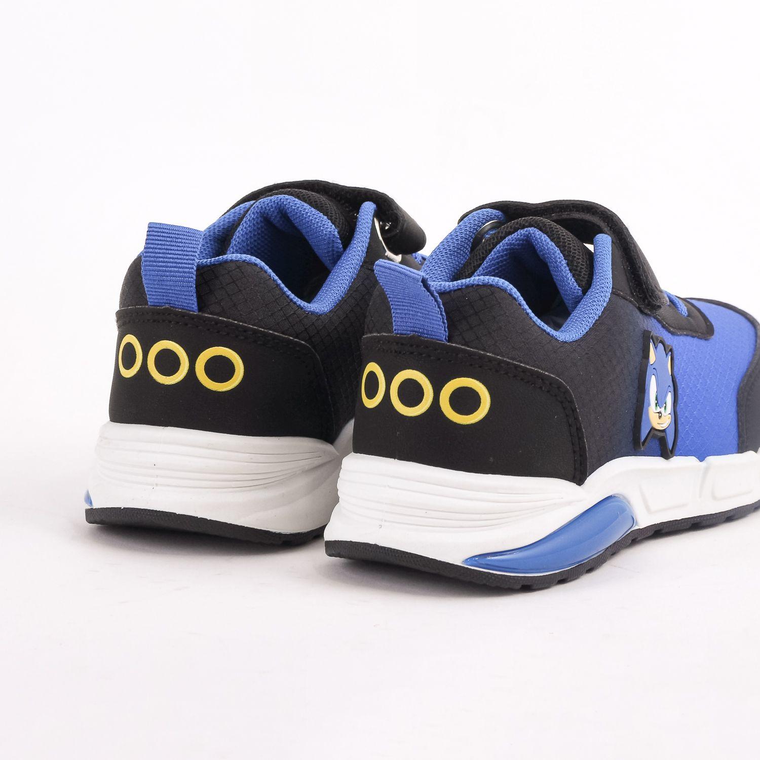 Zapatilla Luces Niño Sonic Azul-2