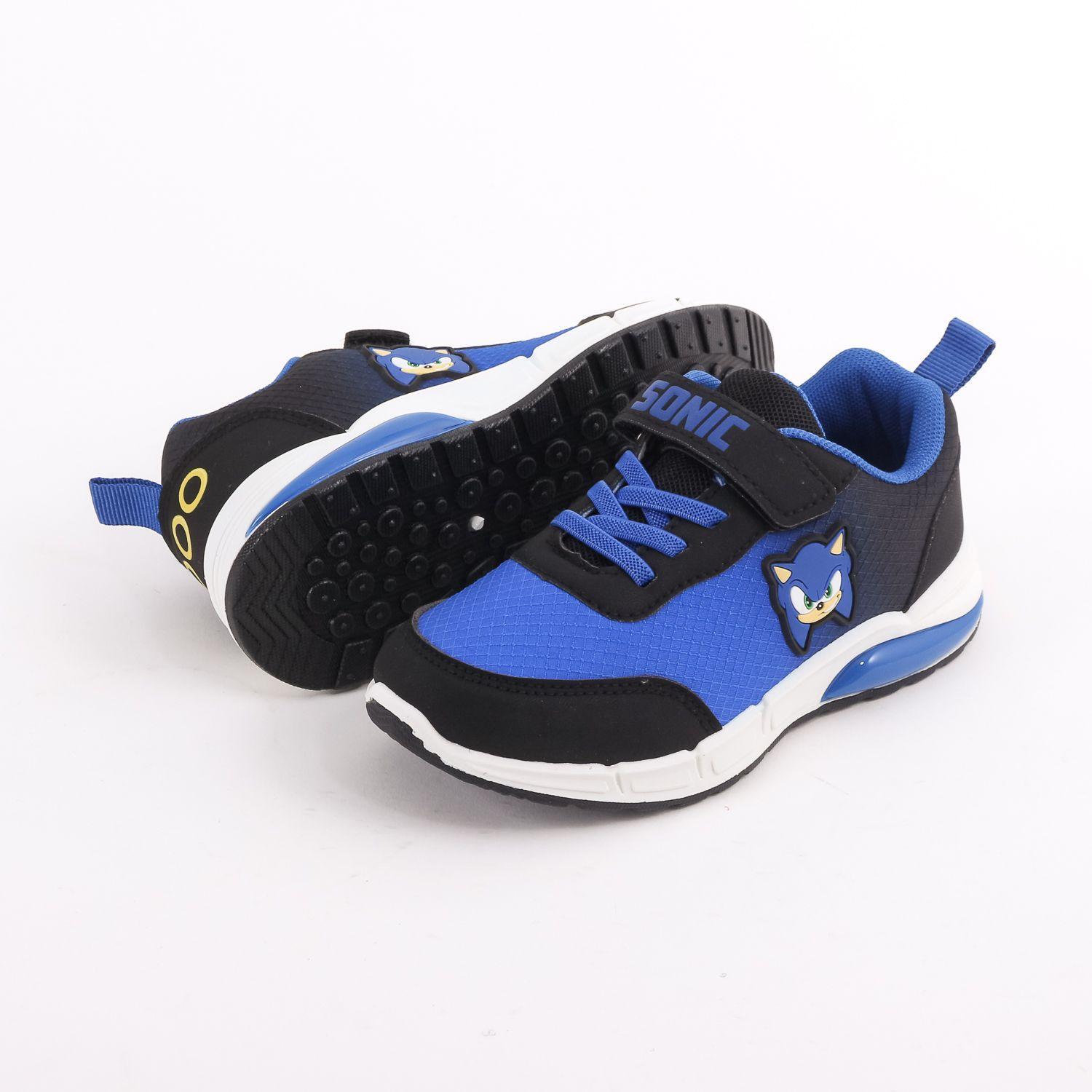 Zapatilla Luces Niño Sonic Azul-3