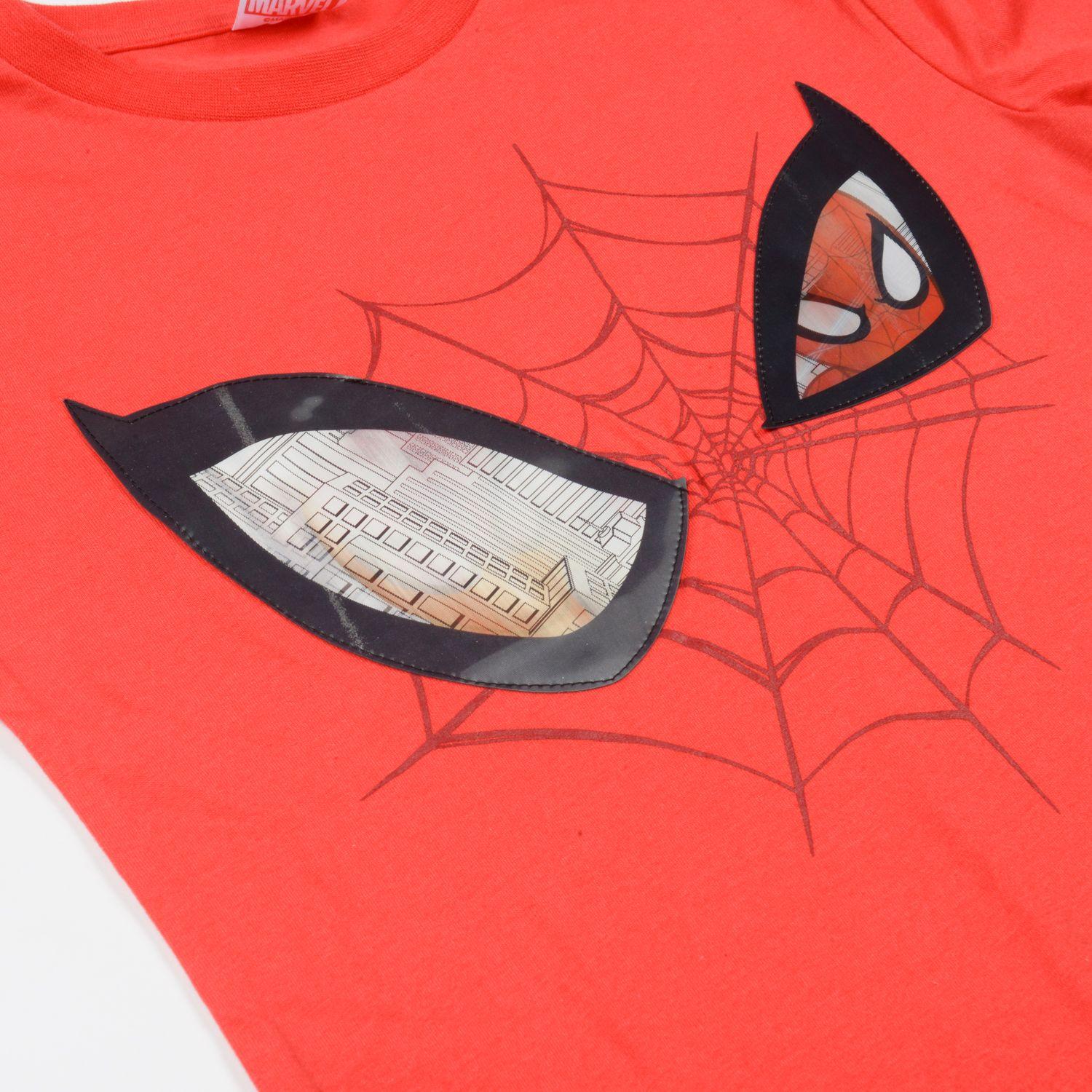 Polera Manga Corta Niño Ojos Spiderman Rojo Marvel-2