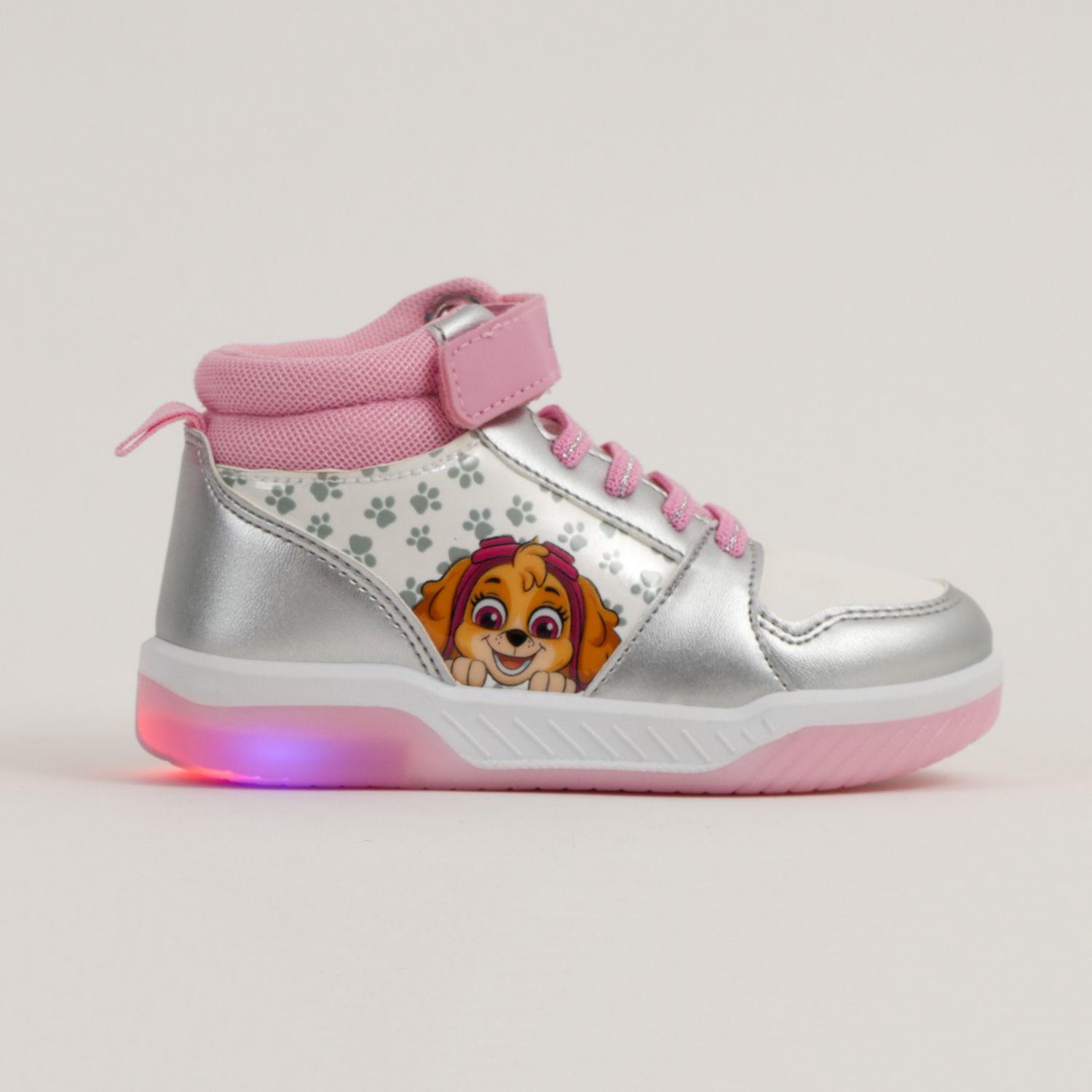 Zapatilla Con Luces Niña Sky Paws Rosado Paw Patrol-2