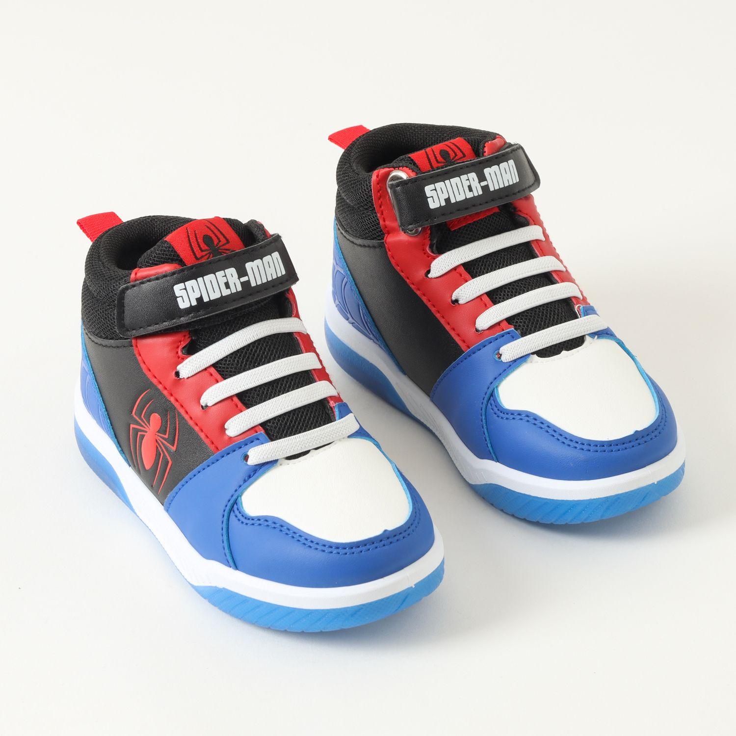 Zapatilla Con Luces Niño Spiderman Spidey Pulse Azul Marvel-1
