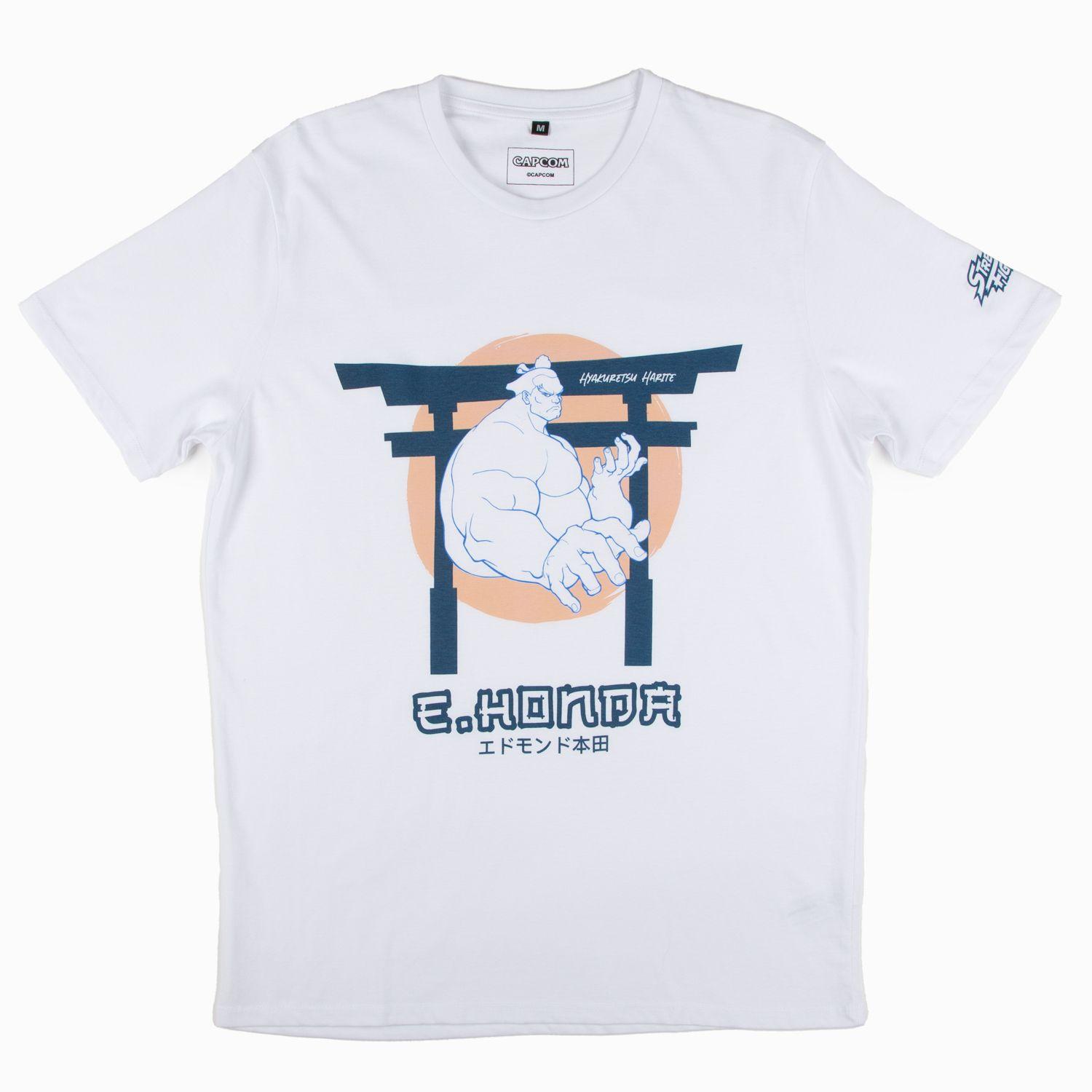 Polera Hombre  Street Fighter Brazo Blanco-0