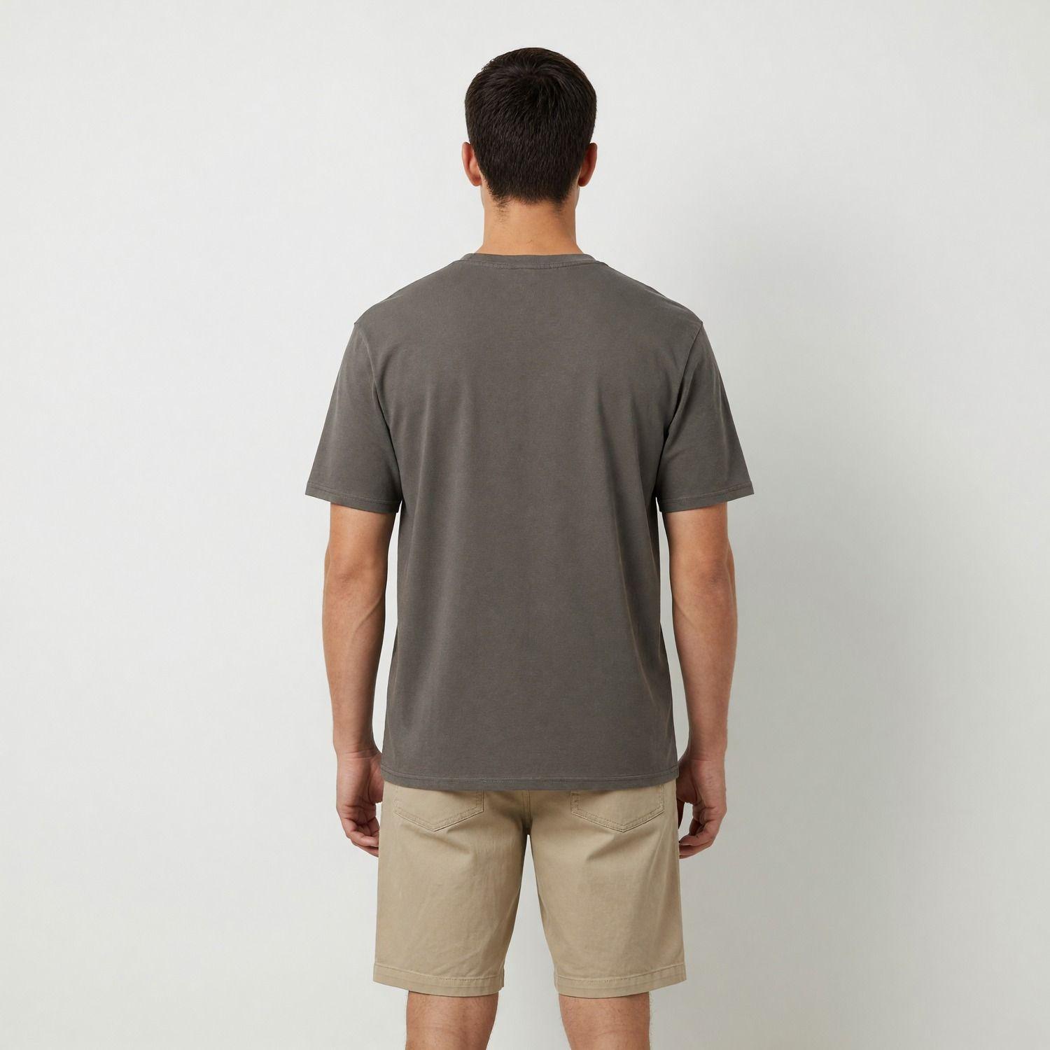 Polera Manga Corta Hombre Jeep Espalda Beige-1