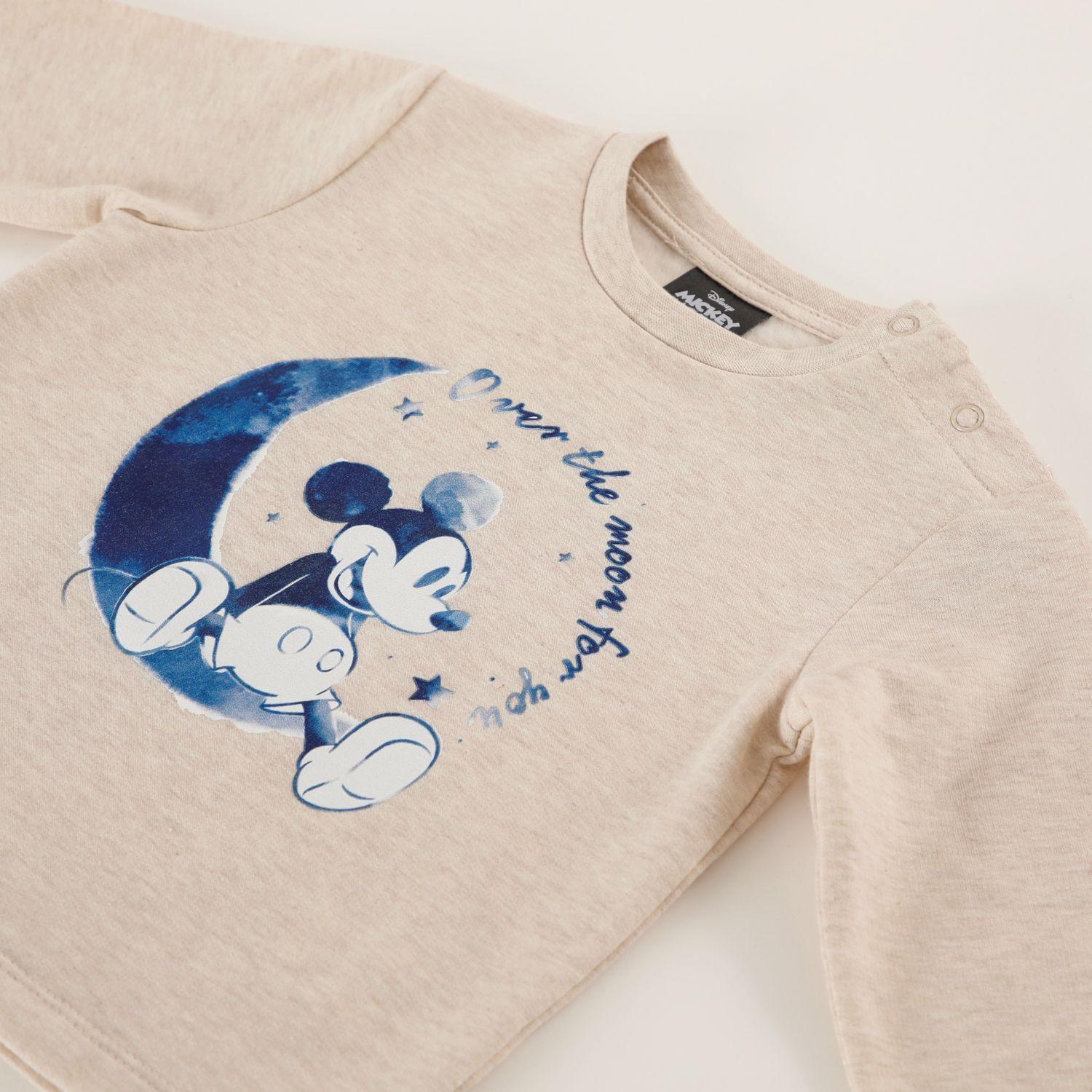 Conjunto Pijama Buzo Bebe Minnie Over The Moon Beige Disney-1
