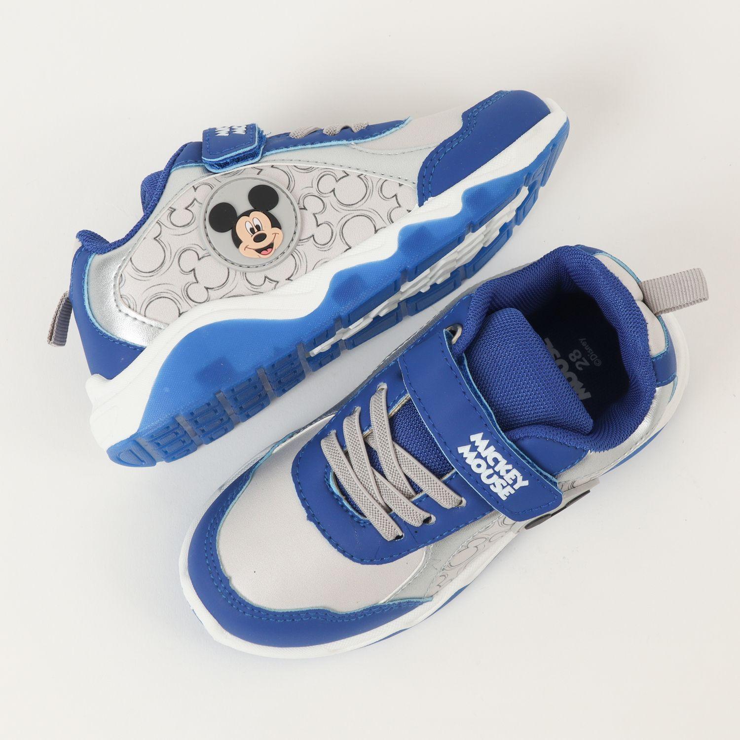 Zapatilla Con Luces Niño Mickey Full Lineal Azul Disney-2