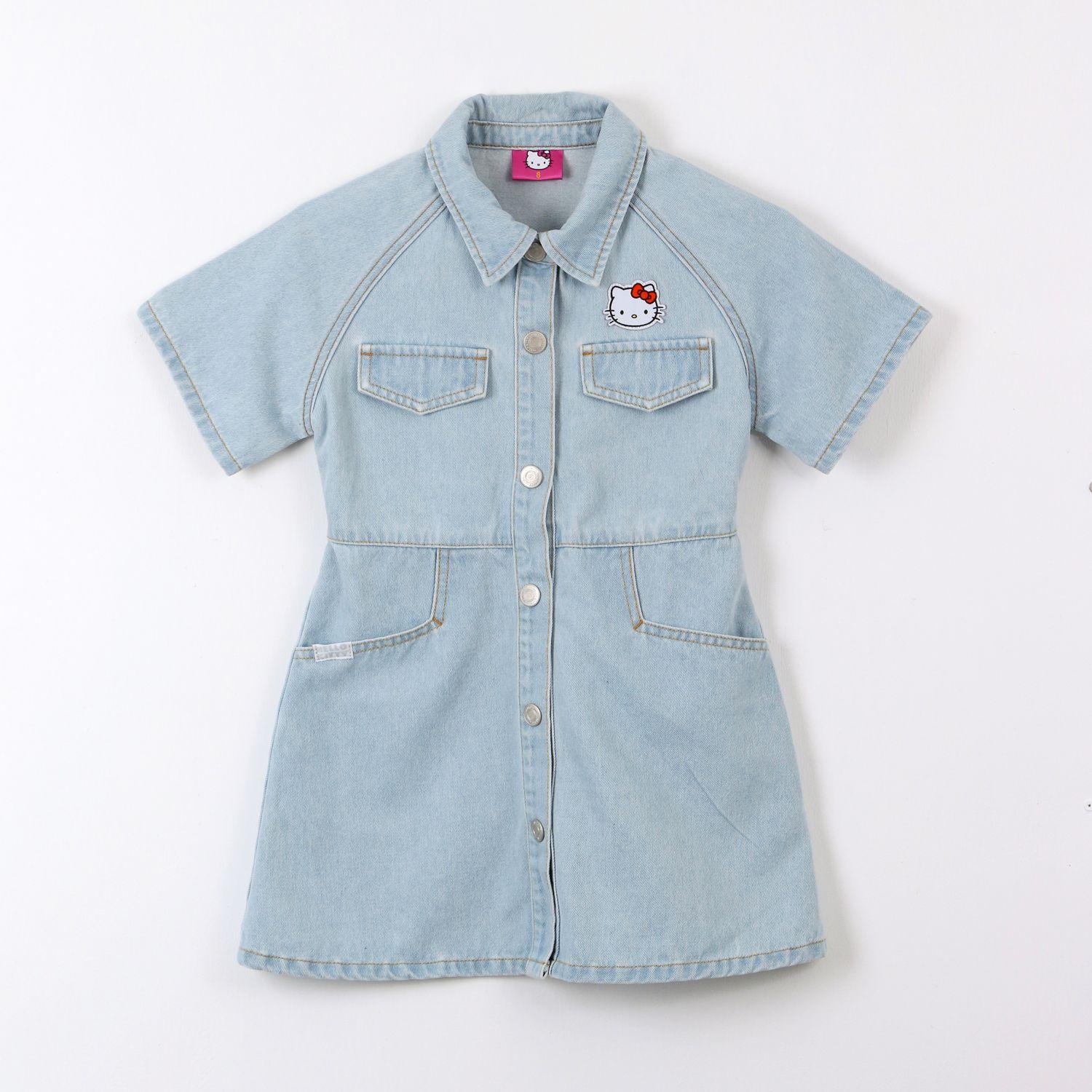Vestido Niña Hello Kitty Denim-0