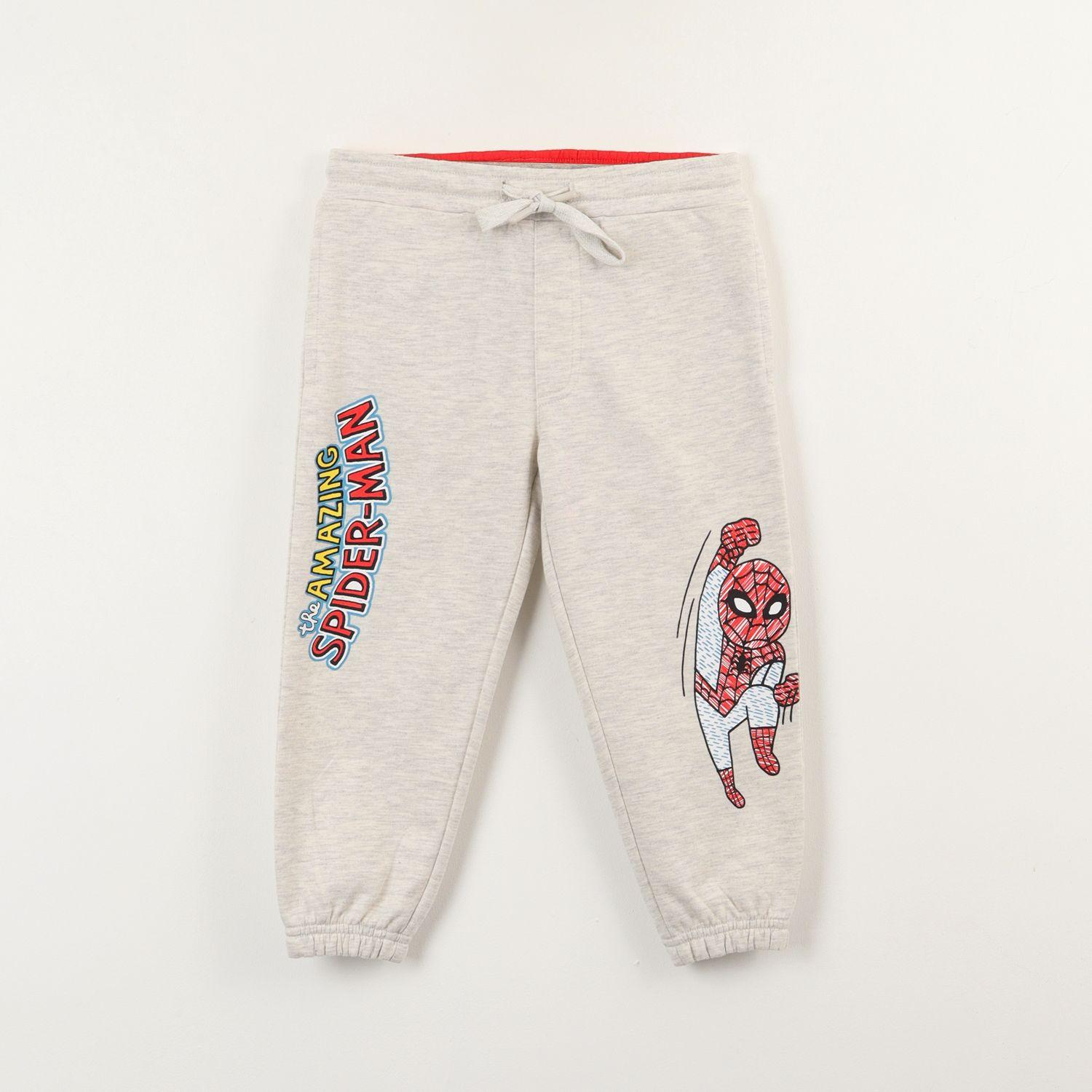 Pantalon De Buzo Niño Spiderman Amazing Gris Marvel-0