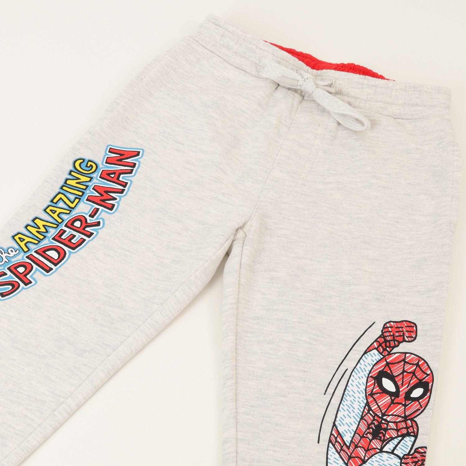 Pantalon De Buzo Niño Spiderman Amazing Gris Marvel-1