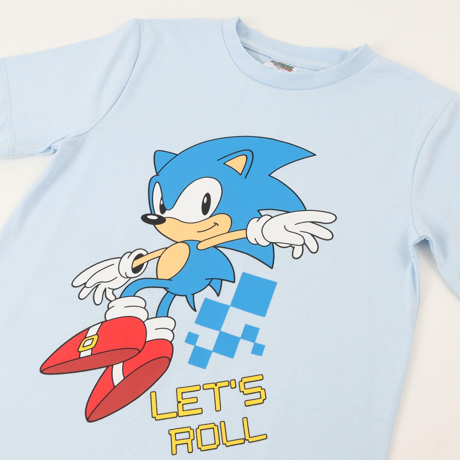 Conjunto Niño Celeste Racing Sonic-2