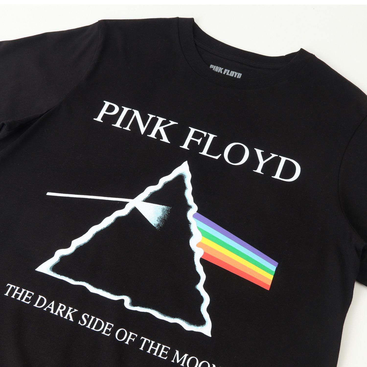 Polera Manga Corta Hombre The Dark Side Negro Pink Floyd-1