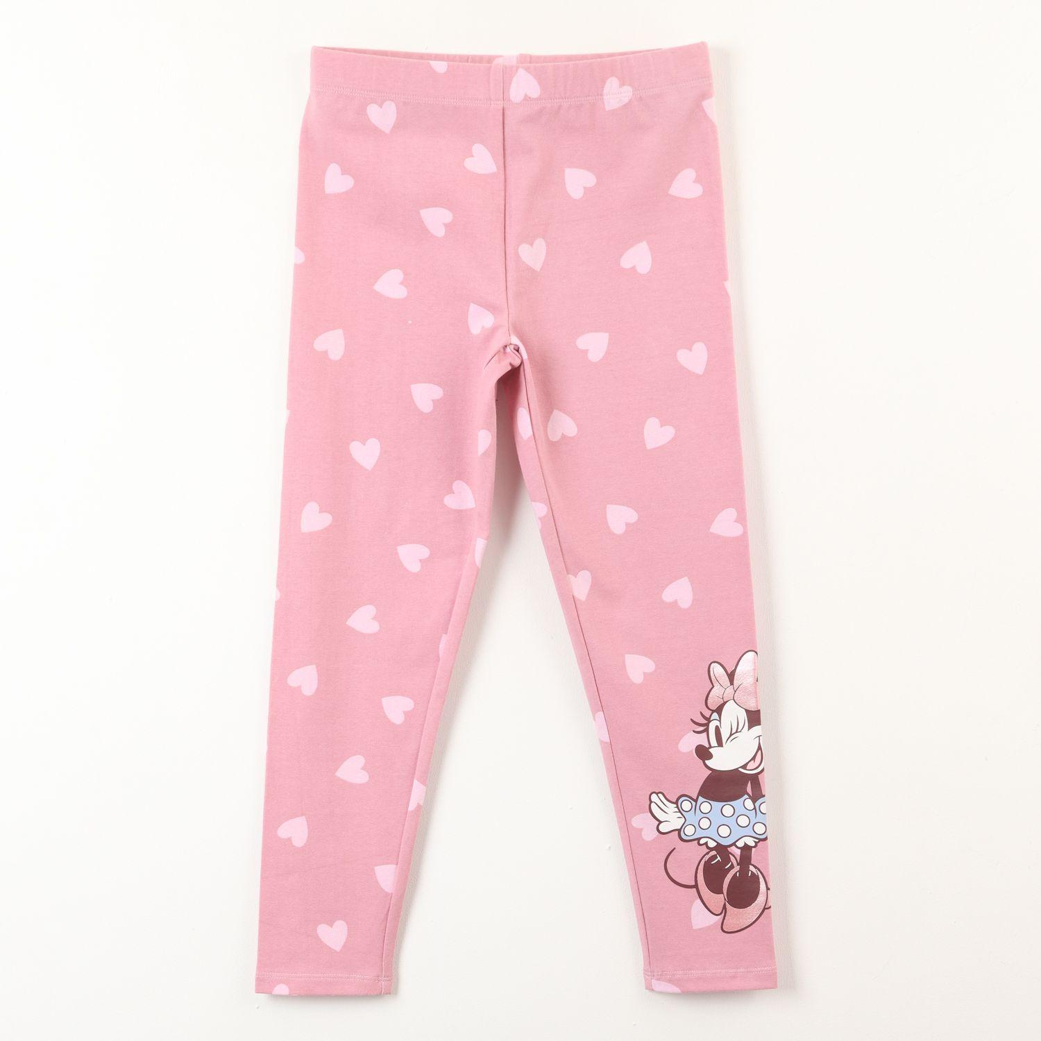 Calza Niña Minnie Corazones Rosado Disney-0