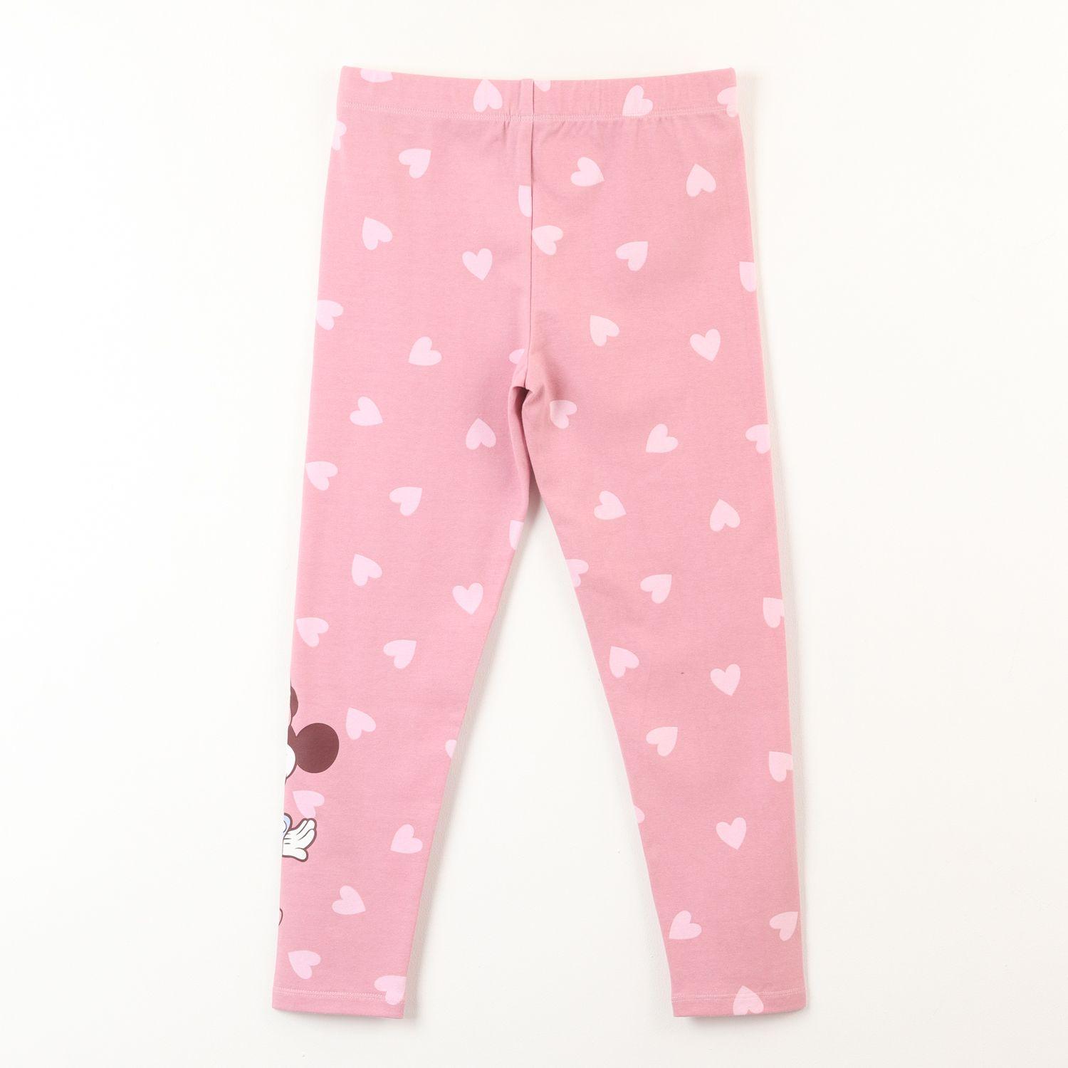 Calza Niña Minnie Corazones Rosado Disney-2