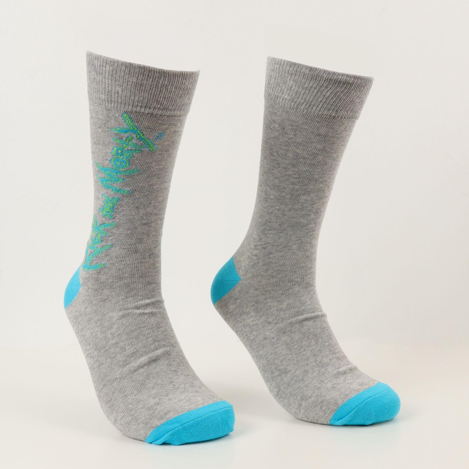 Bipack Calcetín Hombre Celeste Banana Rick and Morty-4