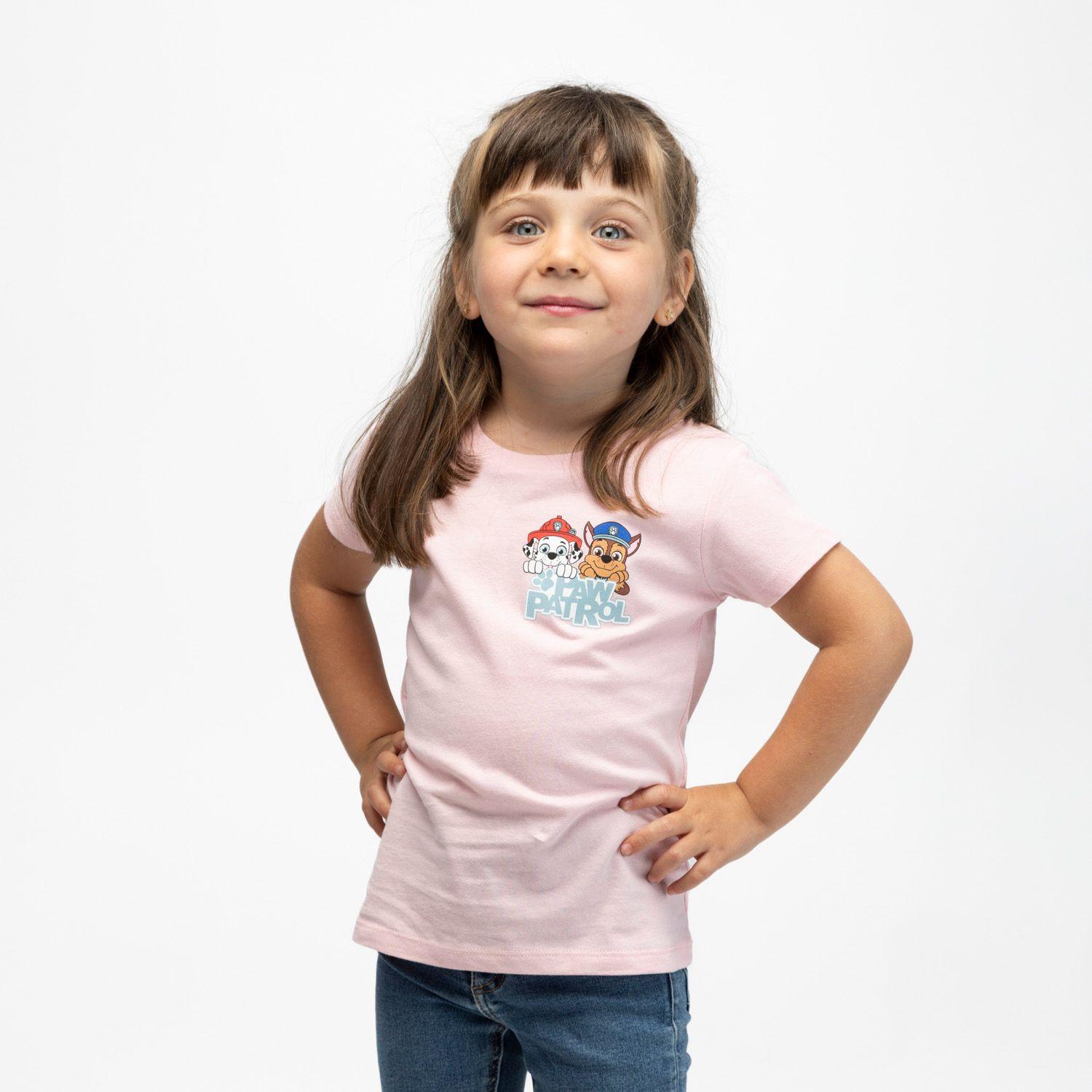 Pack Poleras Niña Rosado Paw Patrol-2