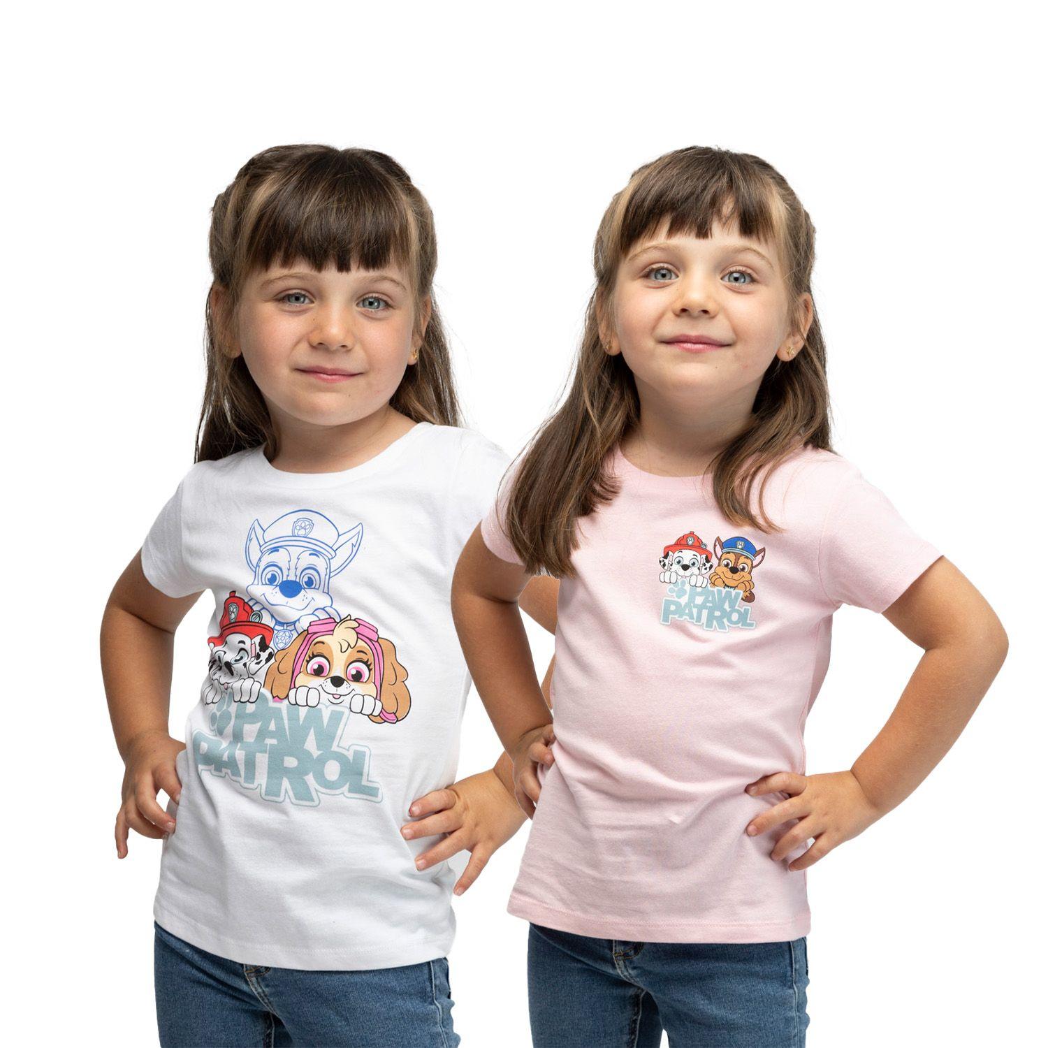 Pack Poleras Niña Rosado Paw Patrol-0