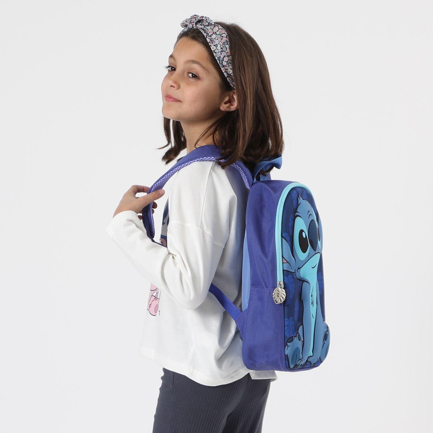 Mochila Unisex Stitch Face 3D Azul Disney-3