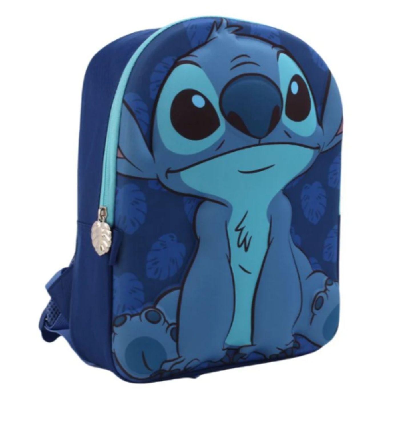 Mochila Unisex Stitch Face 3D Azul Disney-5