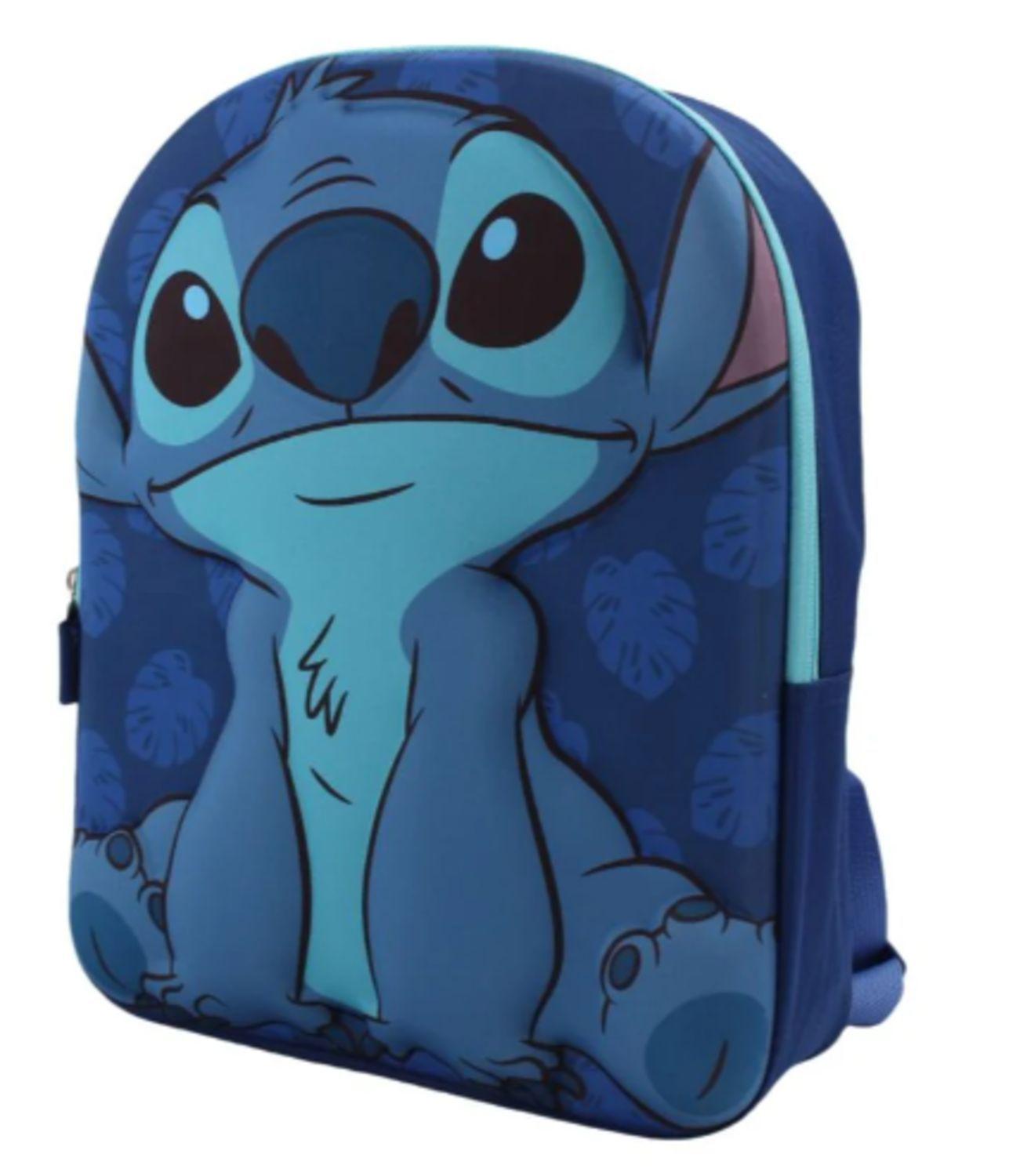 Mochila Unisex Stitch Face 3D Azul Disney-6