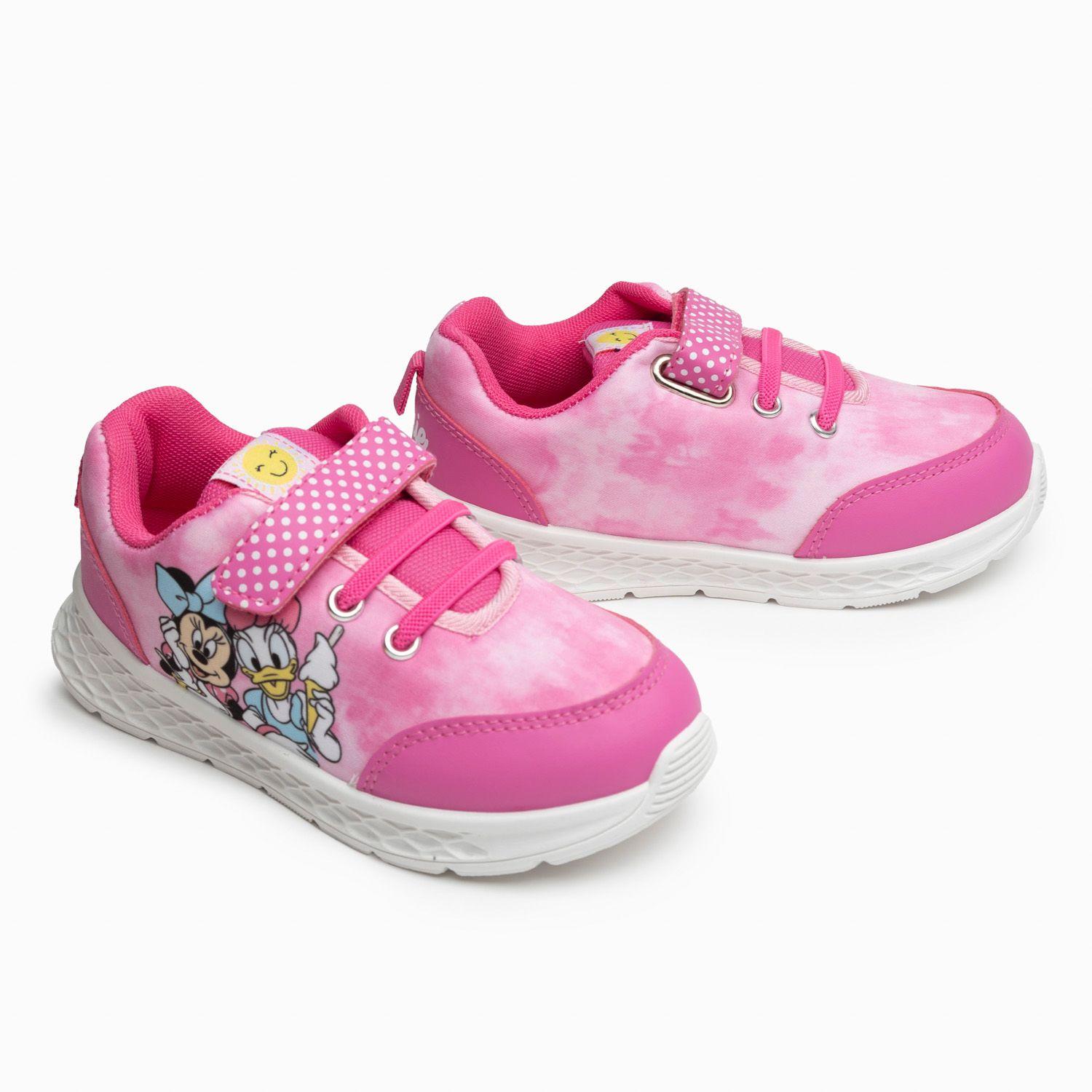 Zapatilla Urbana Niña Daisy y Minnie Fucsia Disney-1