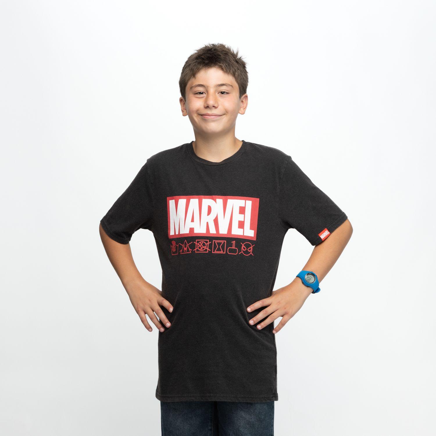 Polera Niño Holo Gris Oscuro Marvel-0