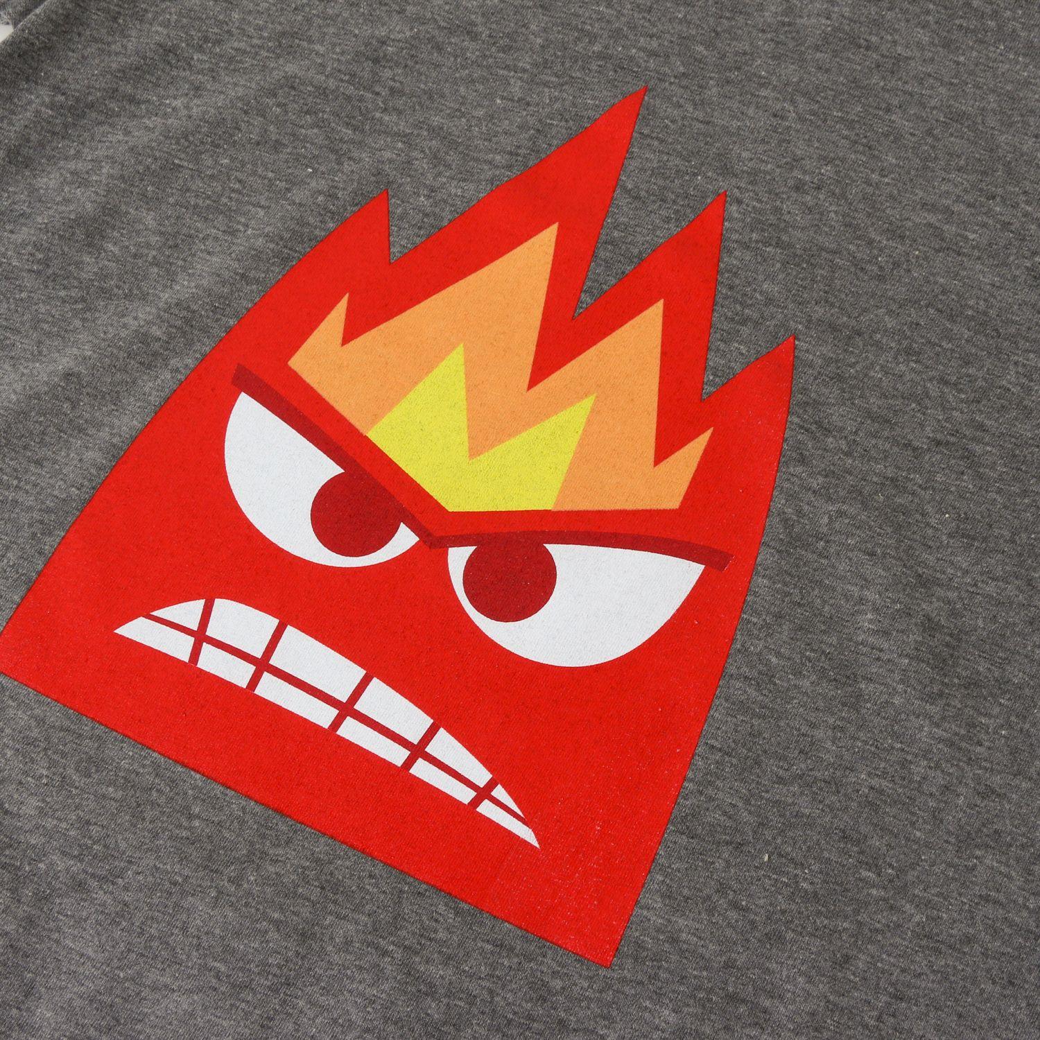 Pijama Manga Corta Niño Rojo Ira Intensamente Pixar Disney-2