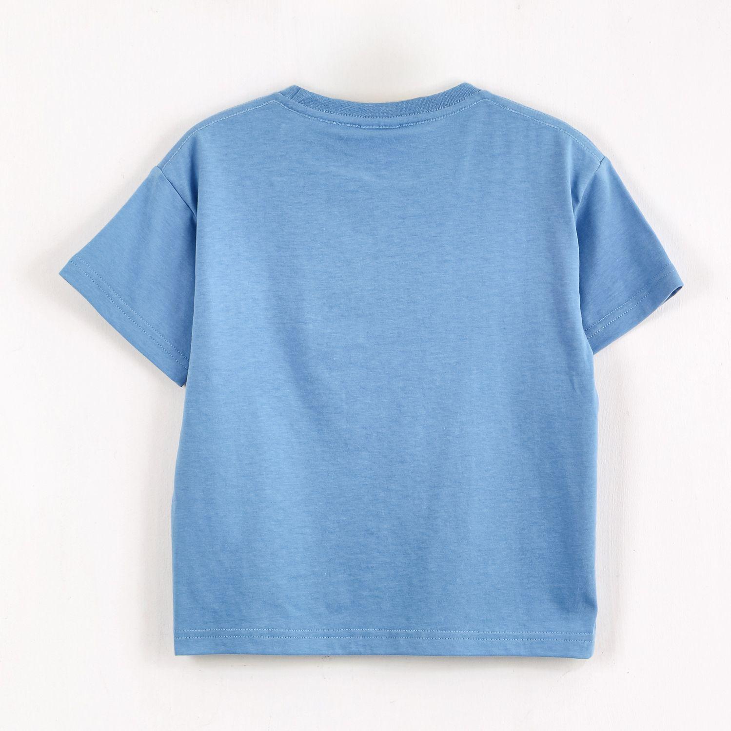 Polera Manga Corta Niño Spiderman Marvel Cara Azul-1