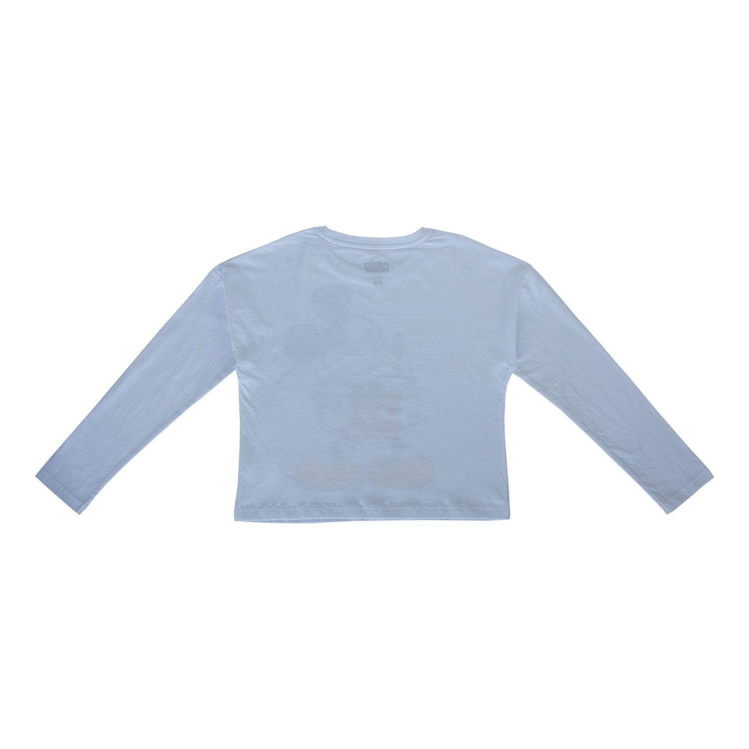 Polera Manga Larga Niña Mickey Solved Blanco Disney-1
