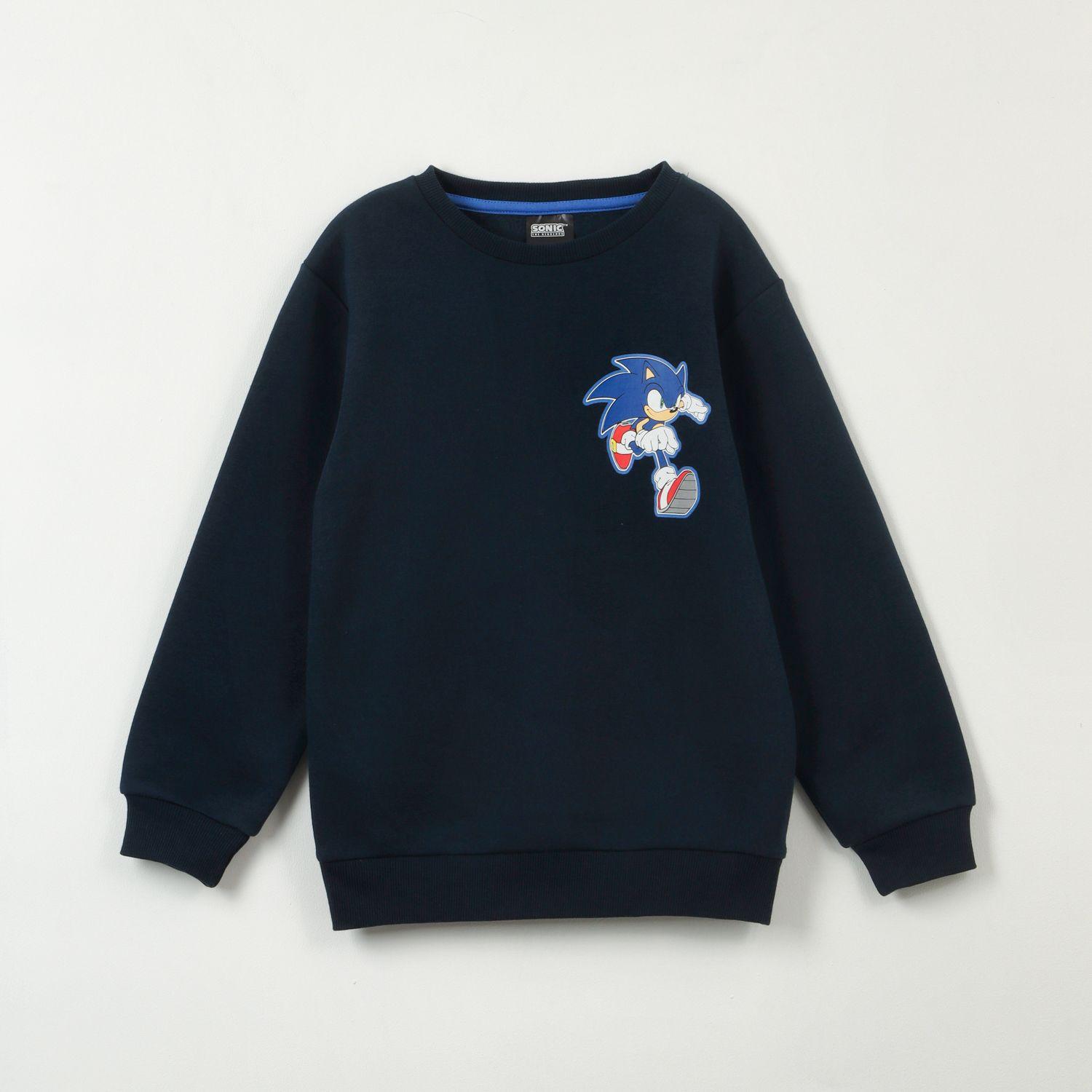 Poleron Cerrado Niño Gotta Azul Sonic-0