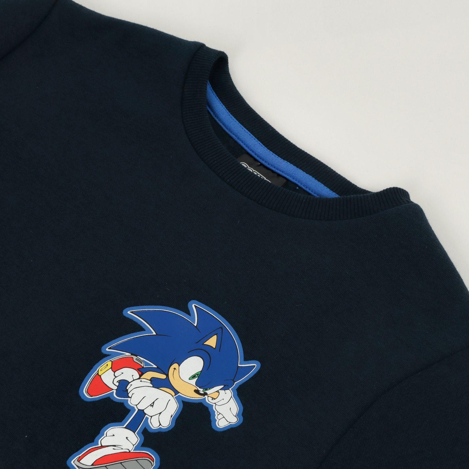 Poleron Cerrado Niño Gotta Azul Sonic-1