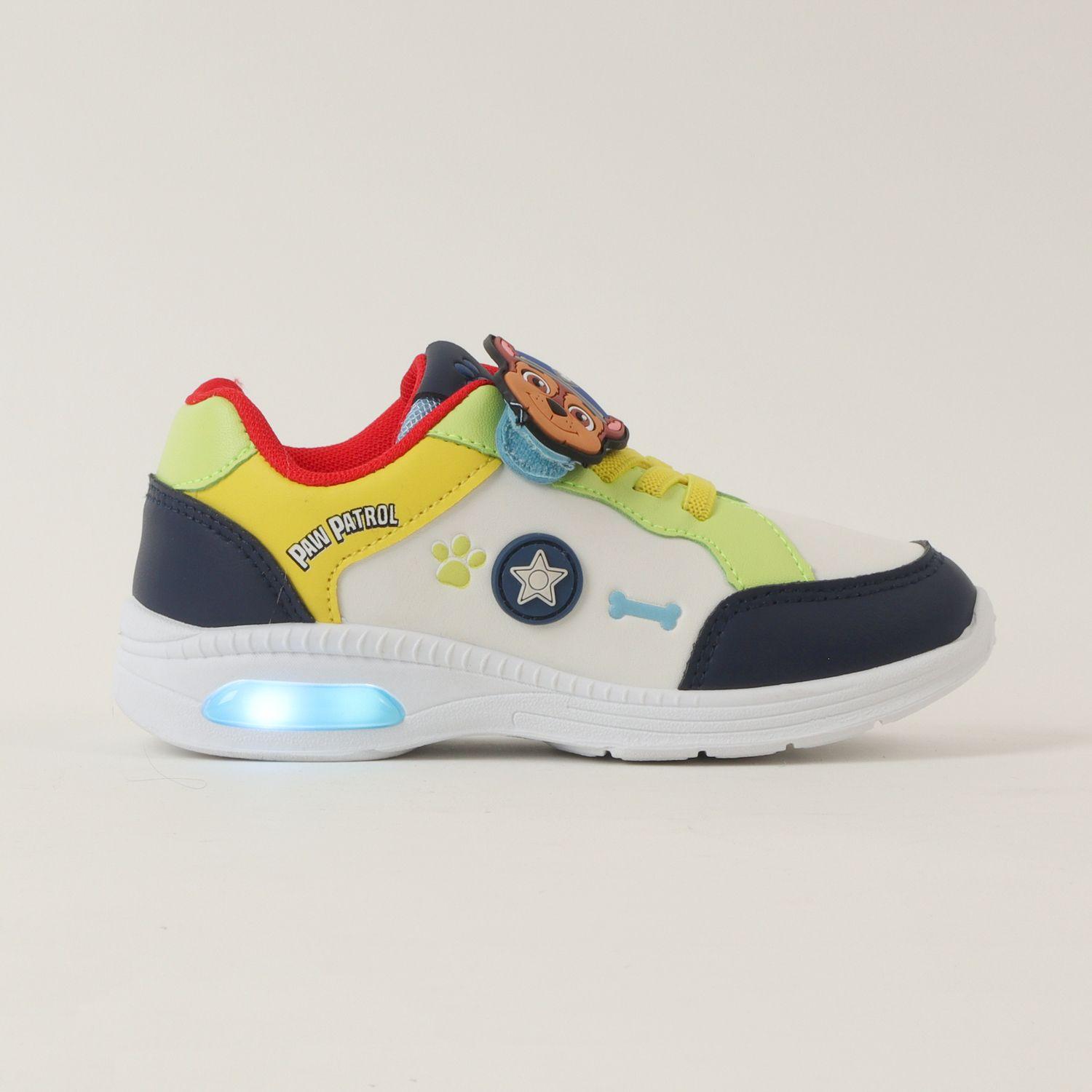 Zapatilla Con Luces Niño Chase Iconos Blanco Paw Patrol-0