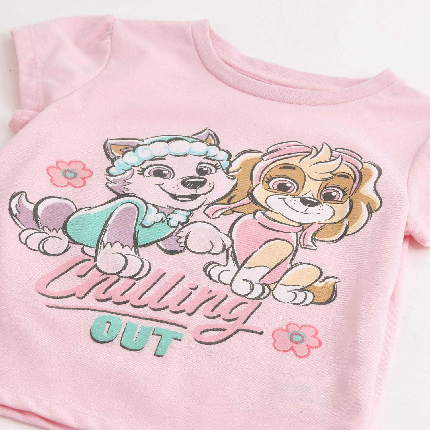 Pijama Manga Corta Niña Paw Patrol Chilling Out Rosado-2